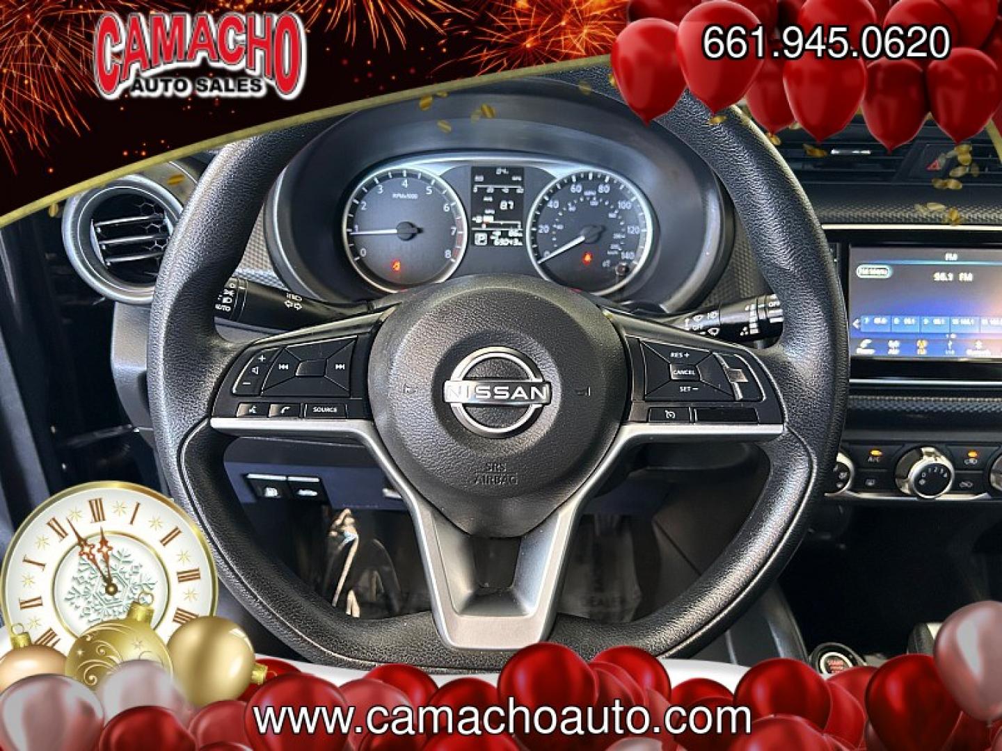 2022 Black Nissan Kicks (3N1CP5BV9NL) with an 4-Cyl 1.6 Liter engine, Automatic CVT w/Xtronic transmission, located at 412 Auto Vista Drive, Palmdale, CA, 93551, (661) 945-0620, 34.592636, -118.136681- Photo#22