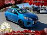 2022 BLUE Mitsubishi Mirage G4 (ML32FUFJ4NH) with an 3-Cyl 1.2 Liter engine, Automatic CVT transmission, located at 412 Auto Vista Drive, Palmdale, CA, 93551, (661) 945-0620, 34.592636, -118.136681- Photo#0