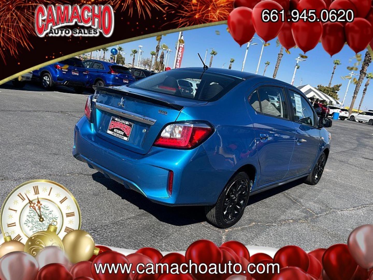 2022 BLUE Mitsubishi Mirage G4 (ML32FUFJ4NH) with an 3-Cyl 1.2 Liter engine, Automatic CVT transmission, located at 412 Auto Vista Drive, Palmdale, CA, 93551, (661) 945-0620, 34.592636, -118.136681- Photo#11