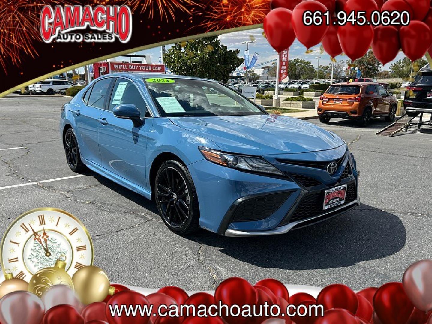 2024 BLUE Toyota Camry (4T1K61AK0RU) with an 4-Cyl 2.5 Liter engine, Automatic 8-Spd transmission, located at 412 Auto Vista Drive, Palmdale, CA, 93551, (661) 945-0620, 34.592636, -118.136681- Photo#0