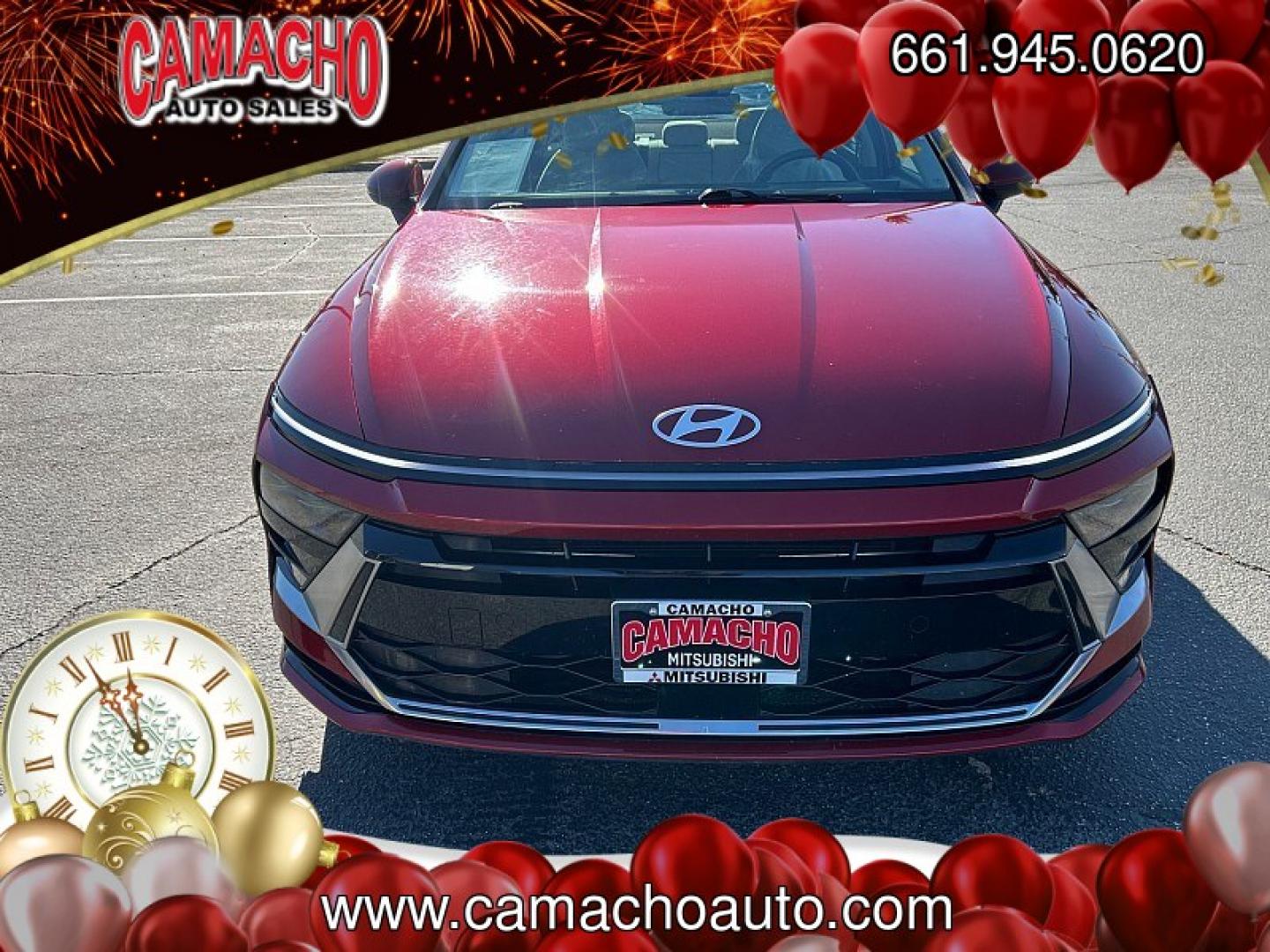 2024 RED Hyundai Sonata (KMHL64JA0RA) with an 4-Cyl 2.5 Liter engine, Automatic 8-Spd transmission, located at 412 Auto Vista Drive, Palmdale, CA, 93551, (661) 945-0620, 34.592636, -118.136681- Photo#1