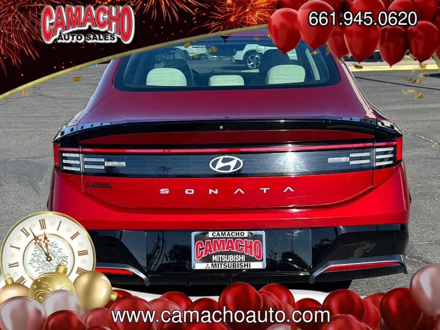 2024 RED Hyundai Sonata (KMHL64JA0RA) with an 4-Cyl 2.5 Liter engine, Automatic 8-Spd transmission, located at 412 Auto Vista Drive, Palmdale, CA, 93551, (661) 945-0620, 34.592636, -118.136681- Photo#3