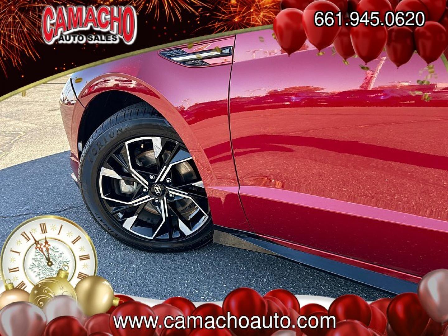2024 RED Hyundai Sonata (KMHL64JA0RA) with an 4-Cyl 2.5 Liter engine, Automatic 8-Spd transmission, located at 412 Auto Vista Drive, Palmdale, CA, 93551, (661) 945-0620, 34.592636, -118.136681- Photo#8