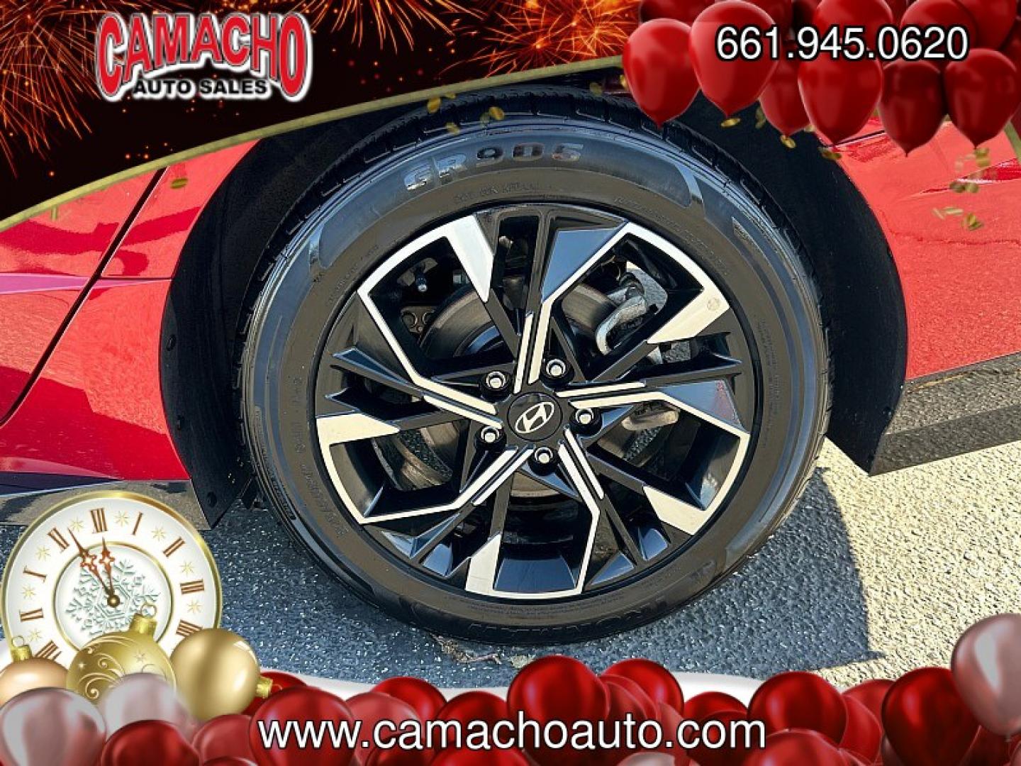 2024 RED Hyundai Sonata (KMHL64JA0RA) with an 4-Cyl 2.5 Liter engine, Automatic 8-Spd transmission, located at 412 Auto Vista Drive, Palmdale, CA, 93551, (661) 945-0620, 34.592636, -118.136681- Photo#13