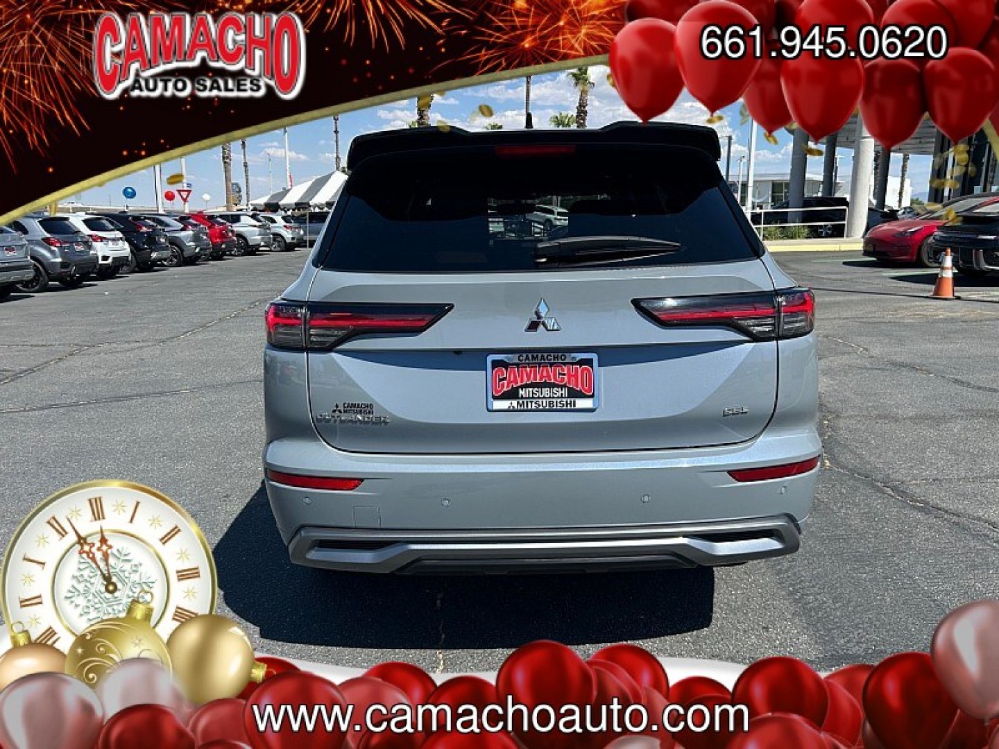 2025 GRAY Mitsubishi Outlander (JA4J3WA86SZ) with an 4-Cyl 2.5 Liter engine, Automatic CVT transmission, located at 412 Auto Vista Drive, Palmdale, CA, 93551, (661) 945-0620, 34.592636, -118.136681- Photo#1