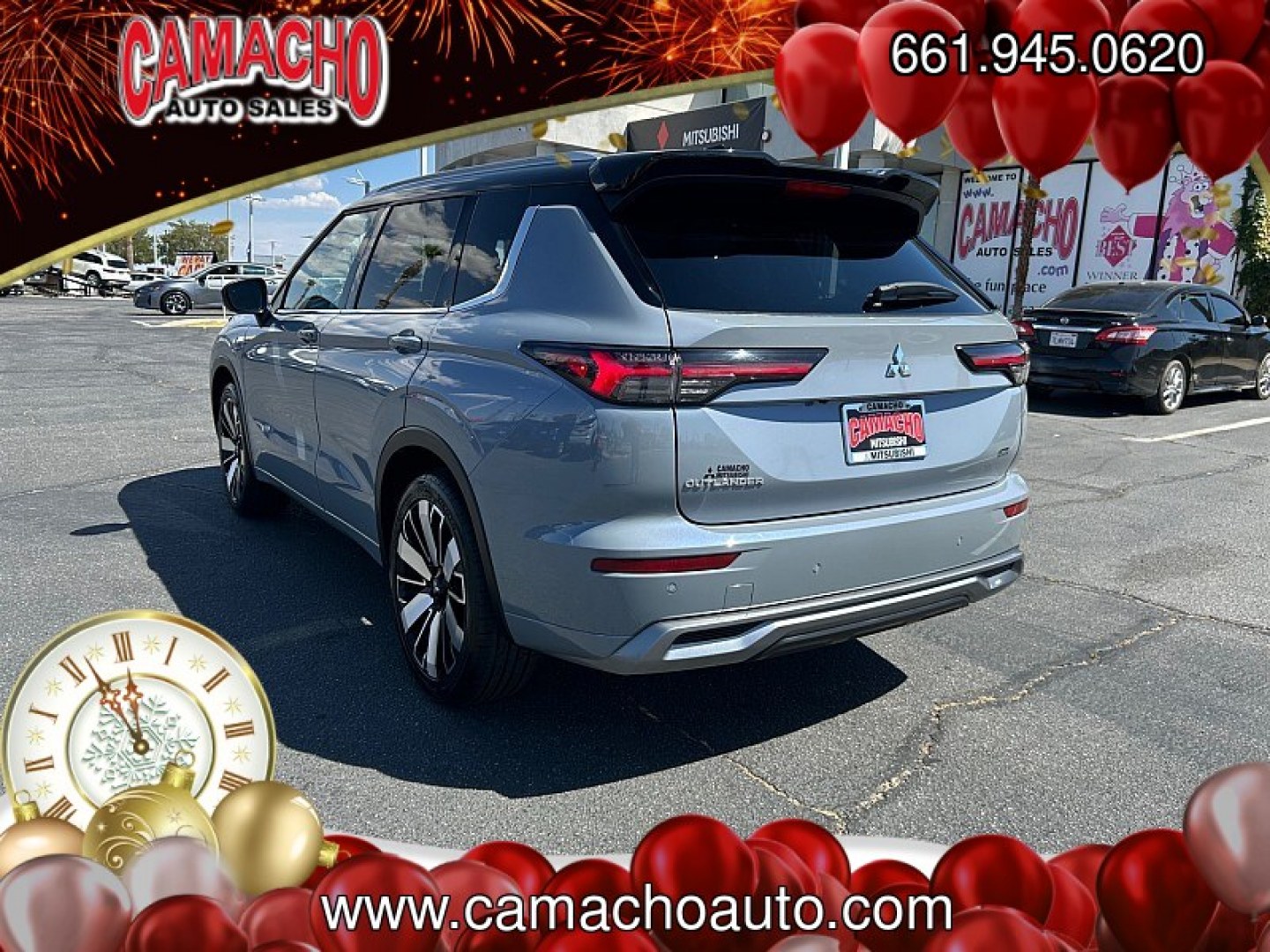 2025 GRAY Mitsubishi Outlander (JA4J3WA86SZ) with an 4-Cyl 2.5 Liter engine, Automatic CVT transmission, located at 412 Auto Vista Drive, Palmdale, CA, 93551, (661) 945-0620, 34.592636, -118.136681- Photo#2