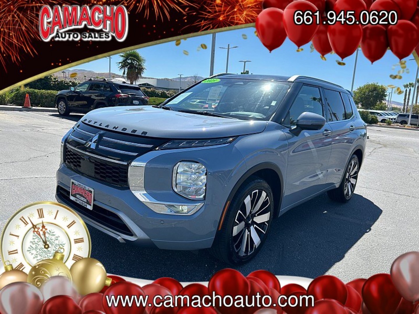 2025 GRAY Mitsubishi Outlander (JA4J3WA86SZ) with an 4-Cyl 2.5 Liter engine, Automatic CVT transmission, located at 412 Auto Vista Drive, Palmdale, CA, 93551, (661) 945-0620, 34.592636, -118.136681- Photo#4