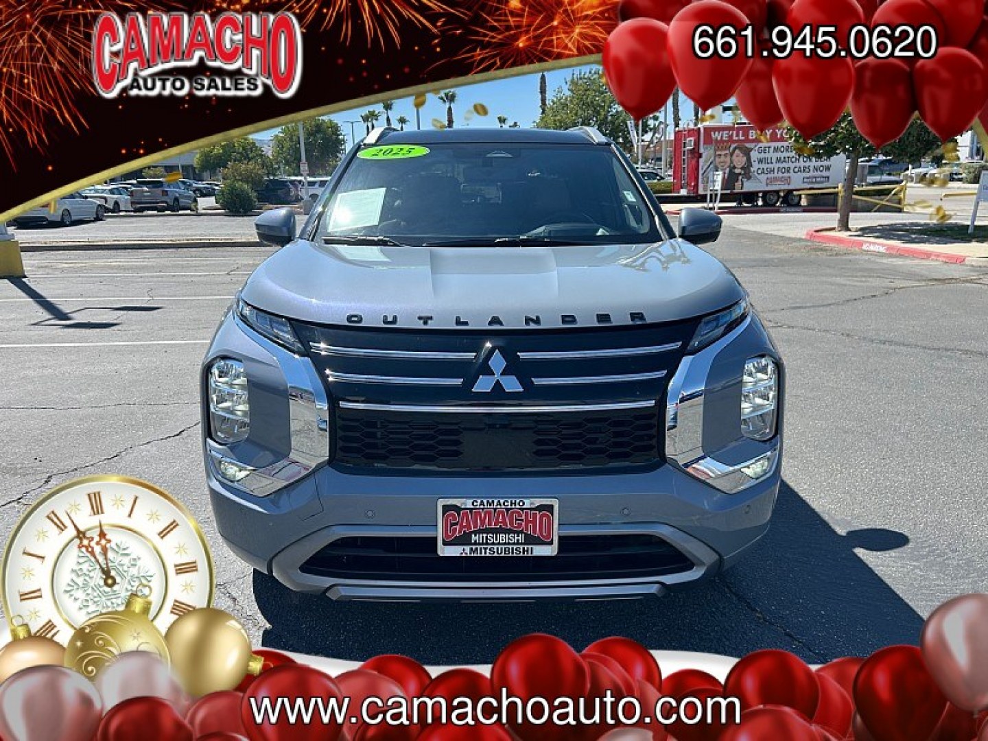 2025 GRAY Mitsubishi Outlander (JA4J3WA86SZ) with an 4-Cyl 2.5 Liter engine, Automatic CVT transmission, located at 412 Auto Vista Drive, Palmdale, CA, 93551, (661) 945-0620, 34.592636, -118.136681- Photo#5
