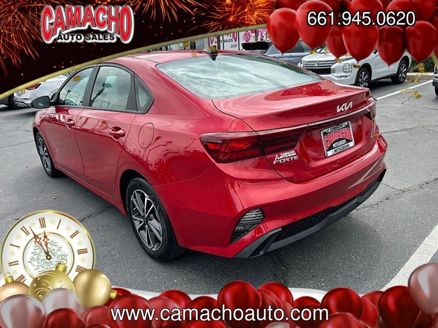 2024 RED Kia Forte (3KPF24AD5RE) with an 4-Cyl 2.0 Liter engine, Automatic IVT transmission, located at 412 Auto Vista Drive, Palmdale, CA, 93551, (661) 945-0620, 34.592636, -118.136681- Photo#2