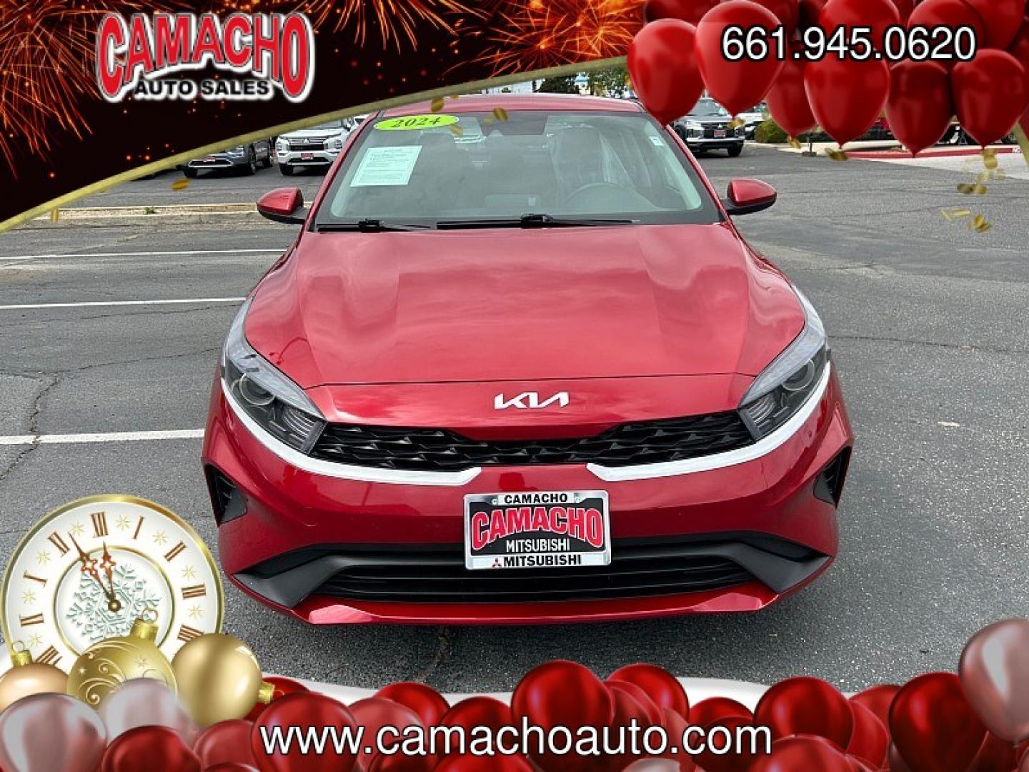 2024 RED Kia Forte (3KPF24AD5RE) with an 4-Cyl 2.0 Liter engine, Automatic IVT transmission, located at 412 Auto Vista Drive, Palmdale, CA, 93551, (661) 945-0620, 34.592636, -118.136681- Photo#5