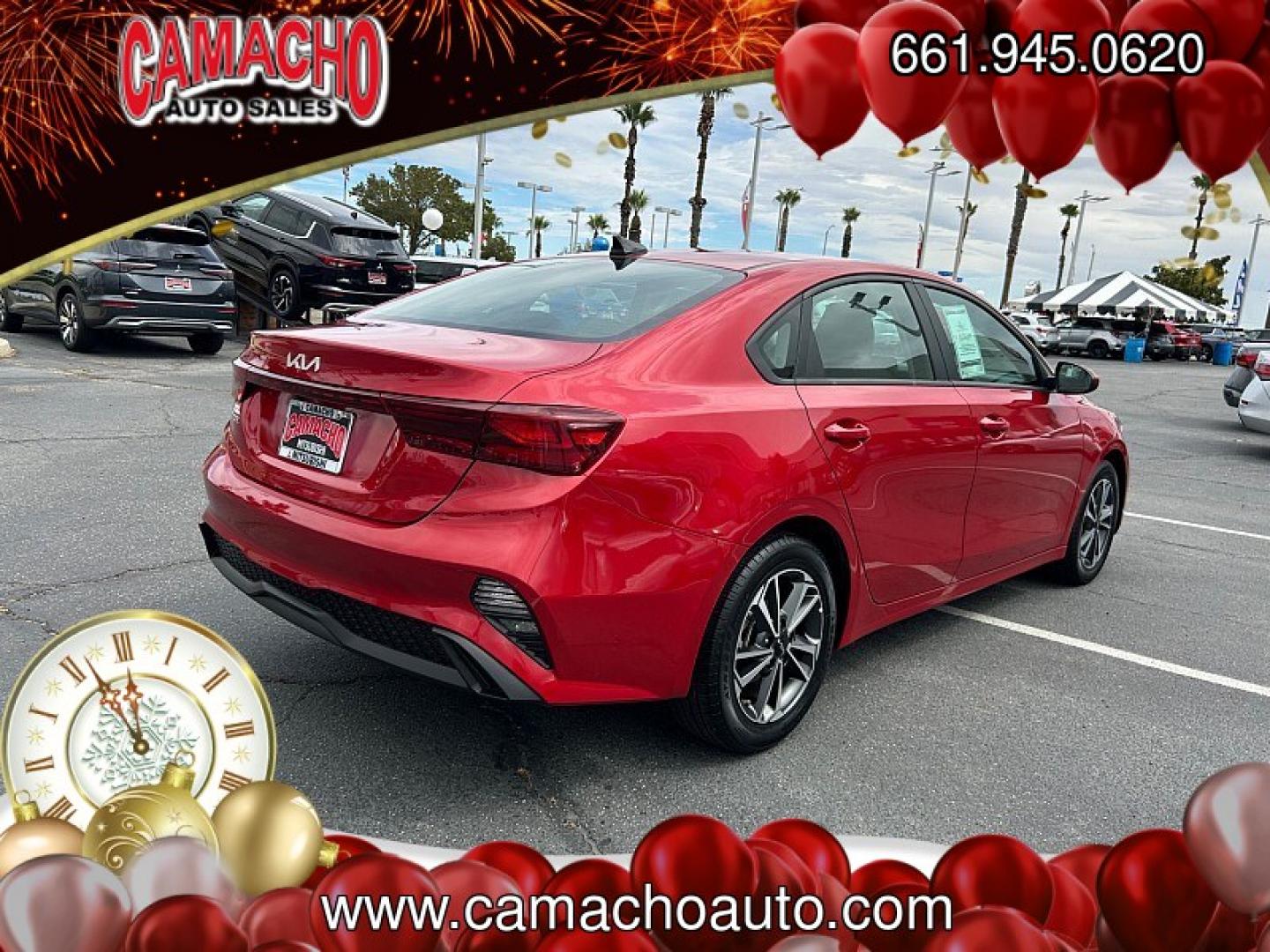 2024 RED Kia Forte (3KPF24AD5RE) with an 4-Cyl 2.0 Liter engine, Automatic IVT transmission, located at 412 Auto Vista Drive, Palmdale, CA, 93551, (661) 945-0620, 34.592636, -118.136681- Photo#10