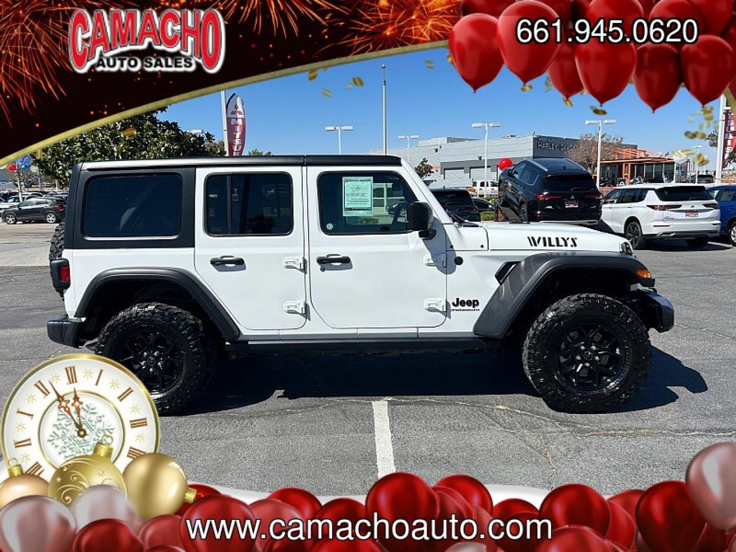 2025 White Jeep Wrangler (1C4PJXDN1SW) , located at 412 Auto Vista Drive, Palmdale, CA, 93551, (661) 945-0620, 34.592636, -118.136681- Photo#5
