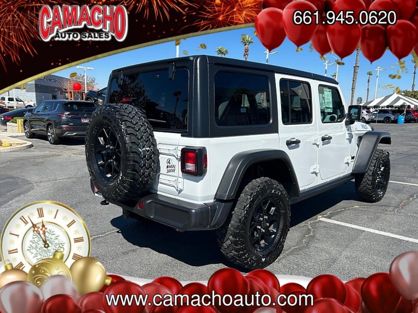 2025 White Jeep Wrangler (1C4PJXDN1SW) , located at 412 Auto Vista Drive, Palmdale, CA, 93551, (661) 945-0620, 34.592636, -118.136681- Photo#6