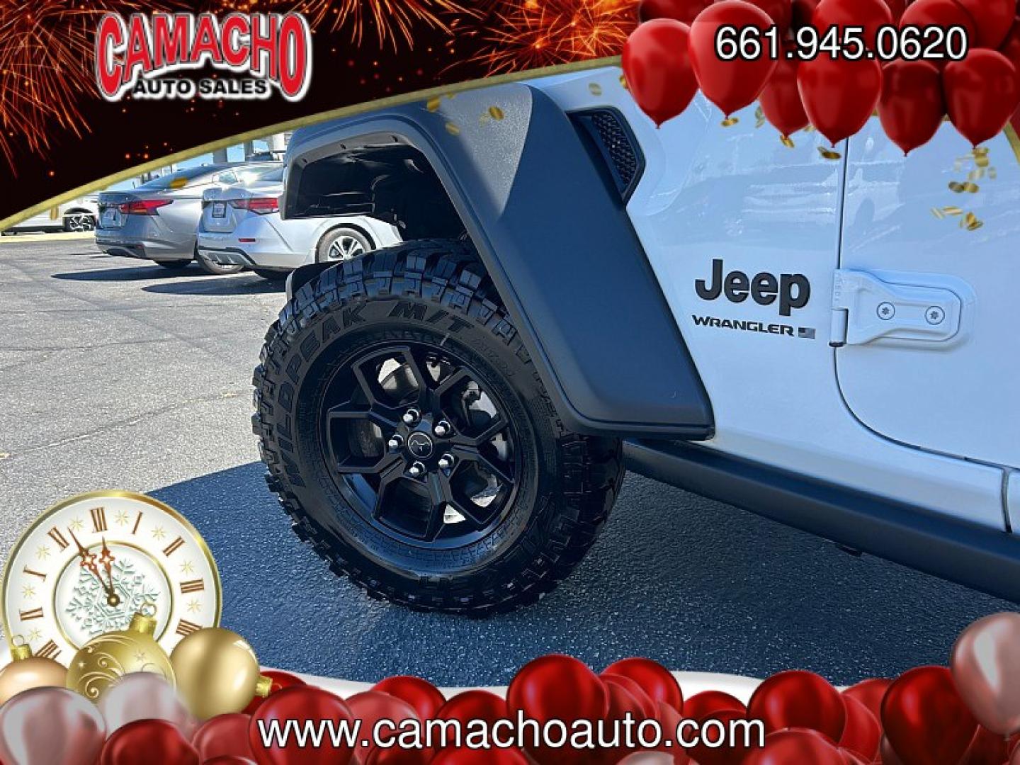 2025 White Jeep Wrangler (1C4PJXDN1SW) , located at 412 Auto Vista Drive, Palmdale, CA, 93551, (661) 945-0620, 34.592636, -118.136681- Photo#8