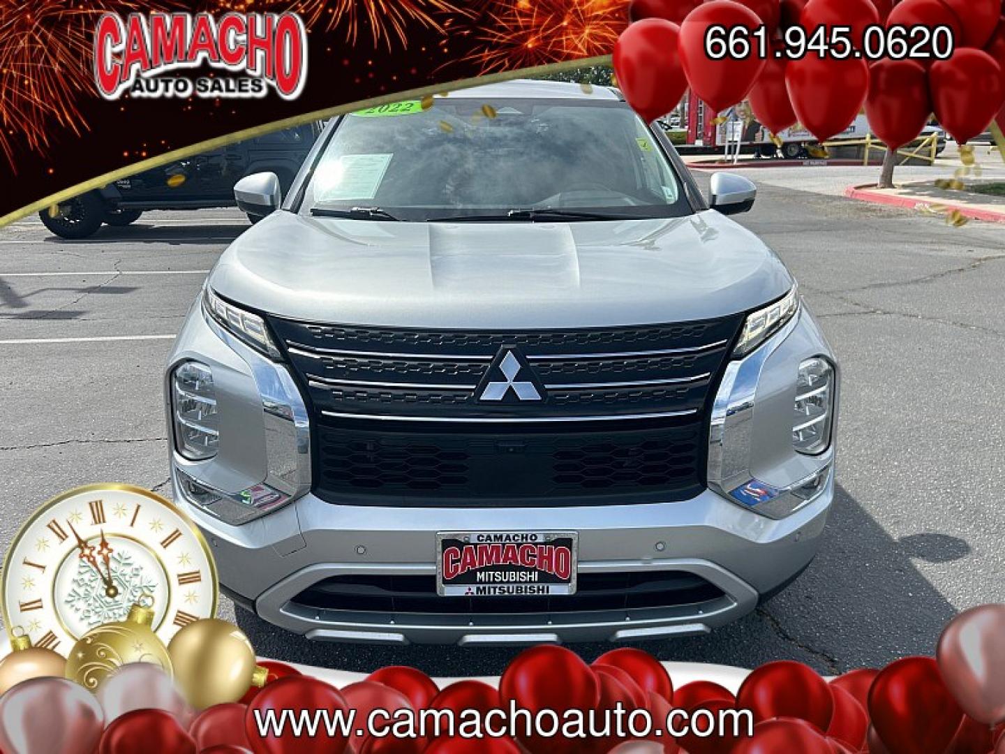 2022 SILVER Mitsubishi Outlander (JA4J3UA86NZ) with an 4-Cyl 2.5 Liter engine, Automatic CVT transmission, located at 412 Auto Vista Drive, Palmdale, CA, 93551, (661) 945-0620, 34.592636, -118.136681- Photo#1