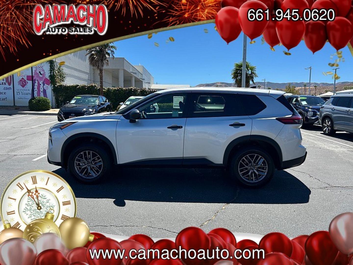 2024 Silver Nissan Rogue (5N1BT3AB7RC) with an 3-Cyl Turbo 1.5 Liter engine, Automatic CVT transmission, located at 412 Auto Vista Drive, Palmdale, CA, 93551, (661) 945-0620, 34.592636, -118.136681- Photo#3