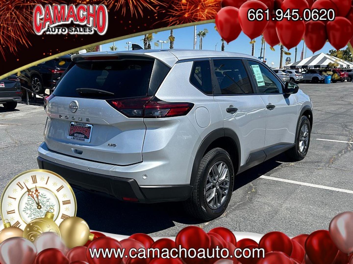 2024 Silver Nissan Rogue (5N1BT3AB7RC) with an 3-Cyl Turbo 1.5 Liter engine, Automatic CVT transmission, located at 412 Auto Vista Drive, Palmdale, CA, 93551, (661) 945-0620, 34.592636, -118.136681- Photo#6