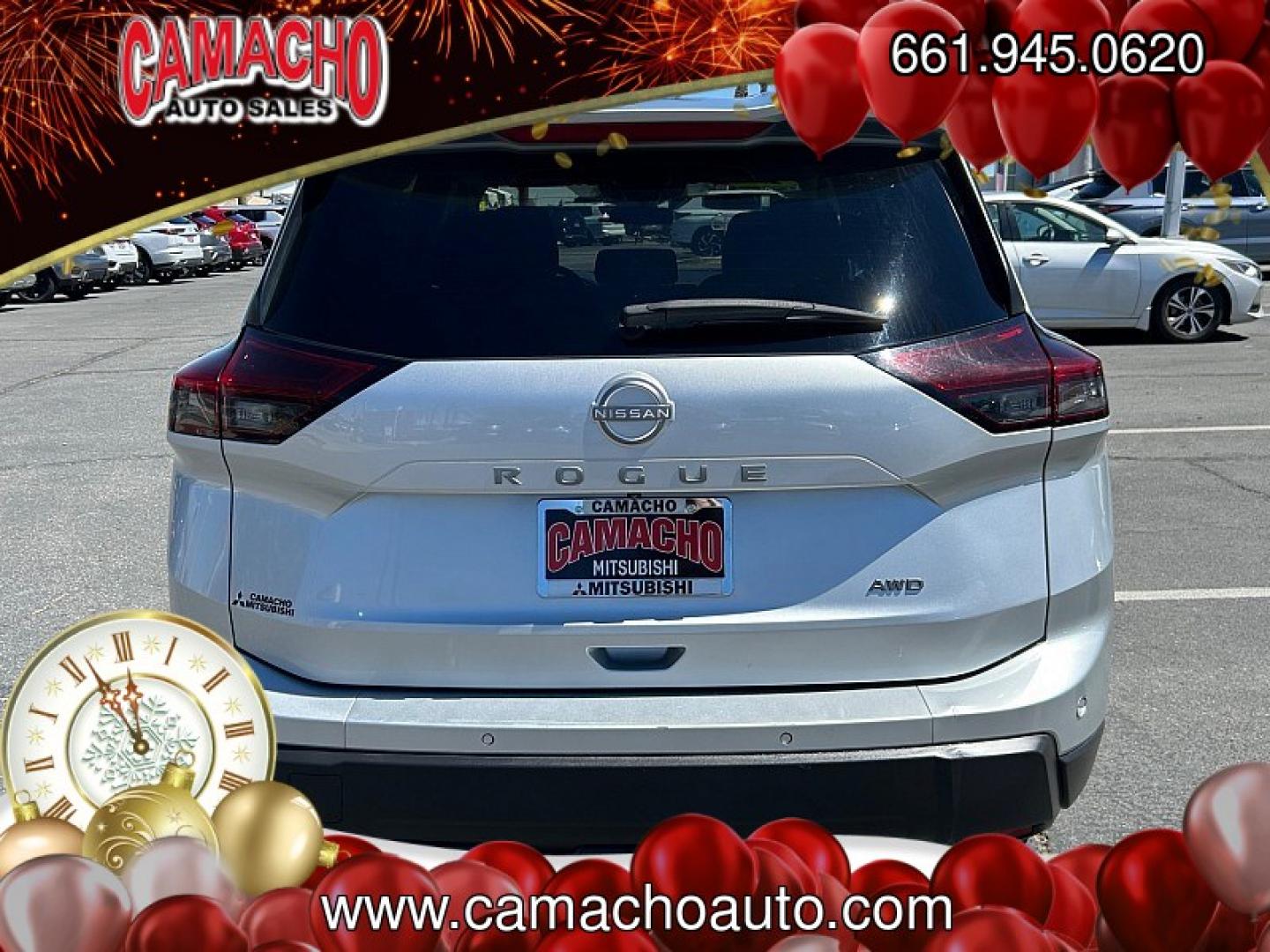 2024 Silver Nissan Rogue (5N1BT3AB7RC) with an 3-Cyl Turbo 1.5 Liter engine, Automatic CVT transmission, located at 412 Auto Vista Drive, Palmdale, CA, 93551, (661) 945-0620, 34.592636, -118.136681- Photo#7