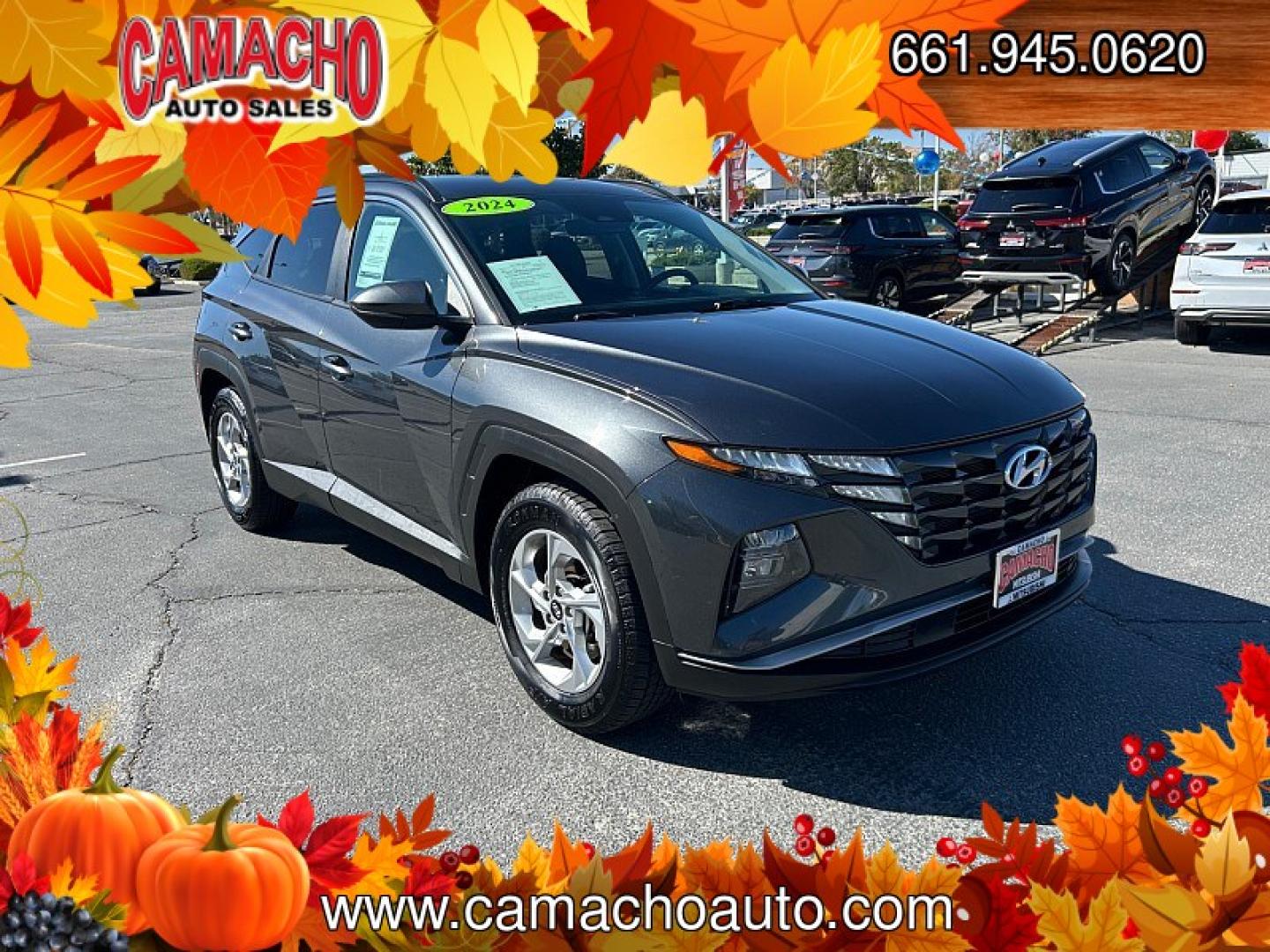 2024 Black Hyundai Tucson (5NMJB3DE0RH) with an 4-Cyl 2.5 Liter engine, Automatic 8-Spd transmission, located at 412 Auto Vista Drive, Palmdale, CA, 93551, (661) 945-0620, 34.592636, -118.136681- Photo#0