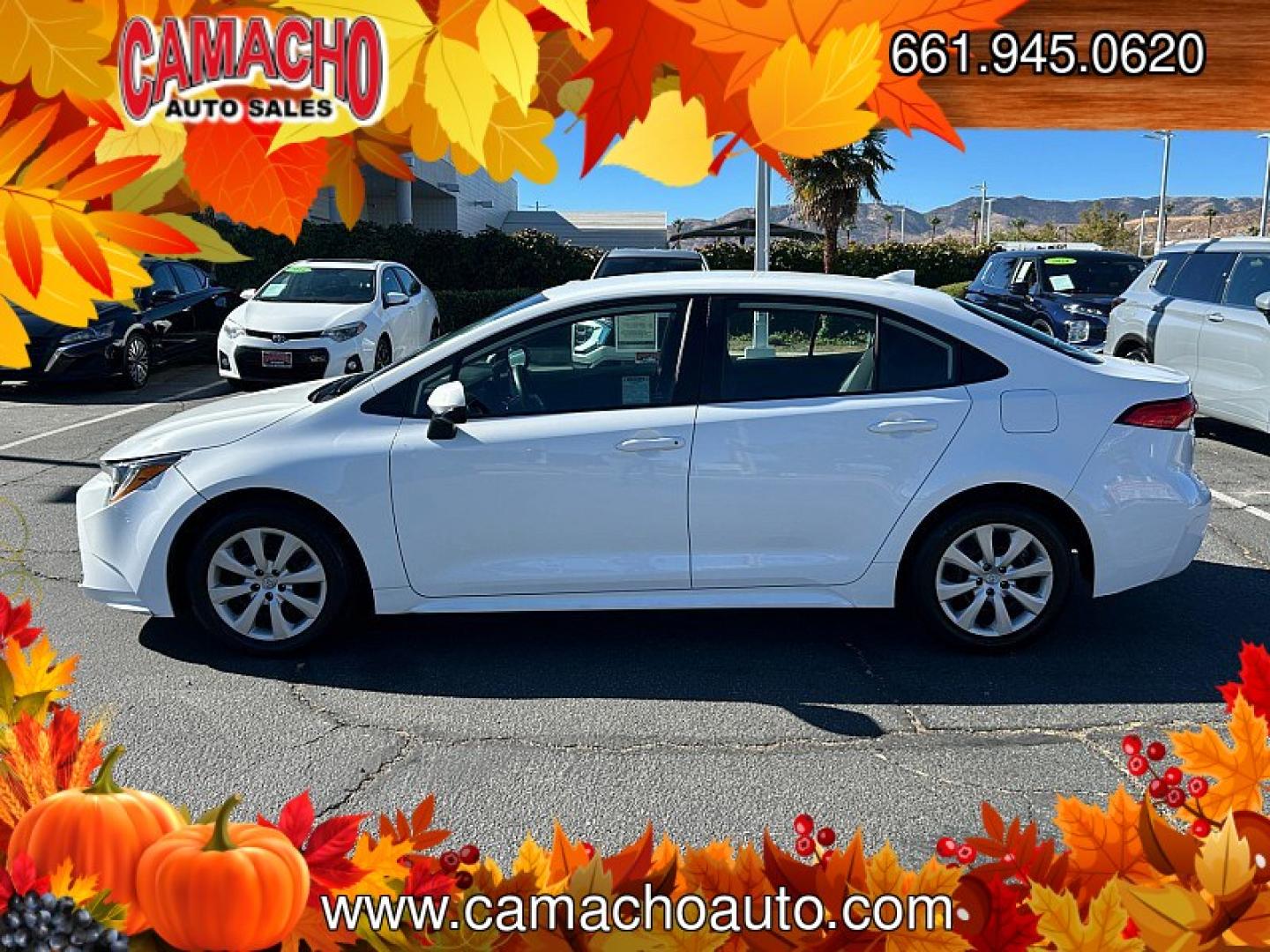 2023 White Toyota Corolla (5YFB4MDE7PP) with an 4-Cyl 2.0 Liter engine, Automatic CVT transmission, located at 412 Auto Vista Drive, Palmdale, CA, 93551, (661) 945-0620, 34.592636, -118.136681- Photo#5