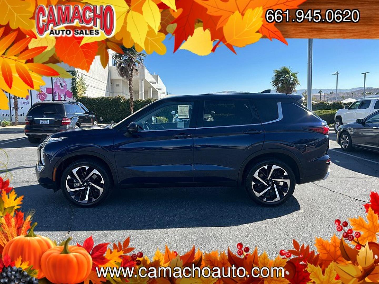 2024 Blue Mitsubishi Outlander (JA4J3VA88RZ) with an 4-Cyl 2.5 Liter engine, Automatic CVT transmission, located at 412 Auto Vista Drive, Palmdale, CA, 93551, (661) 945-0620, 34.592636, -118.136681- Photo#5