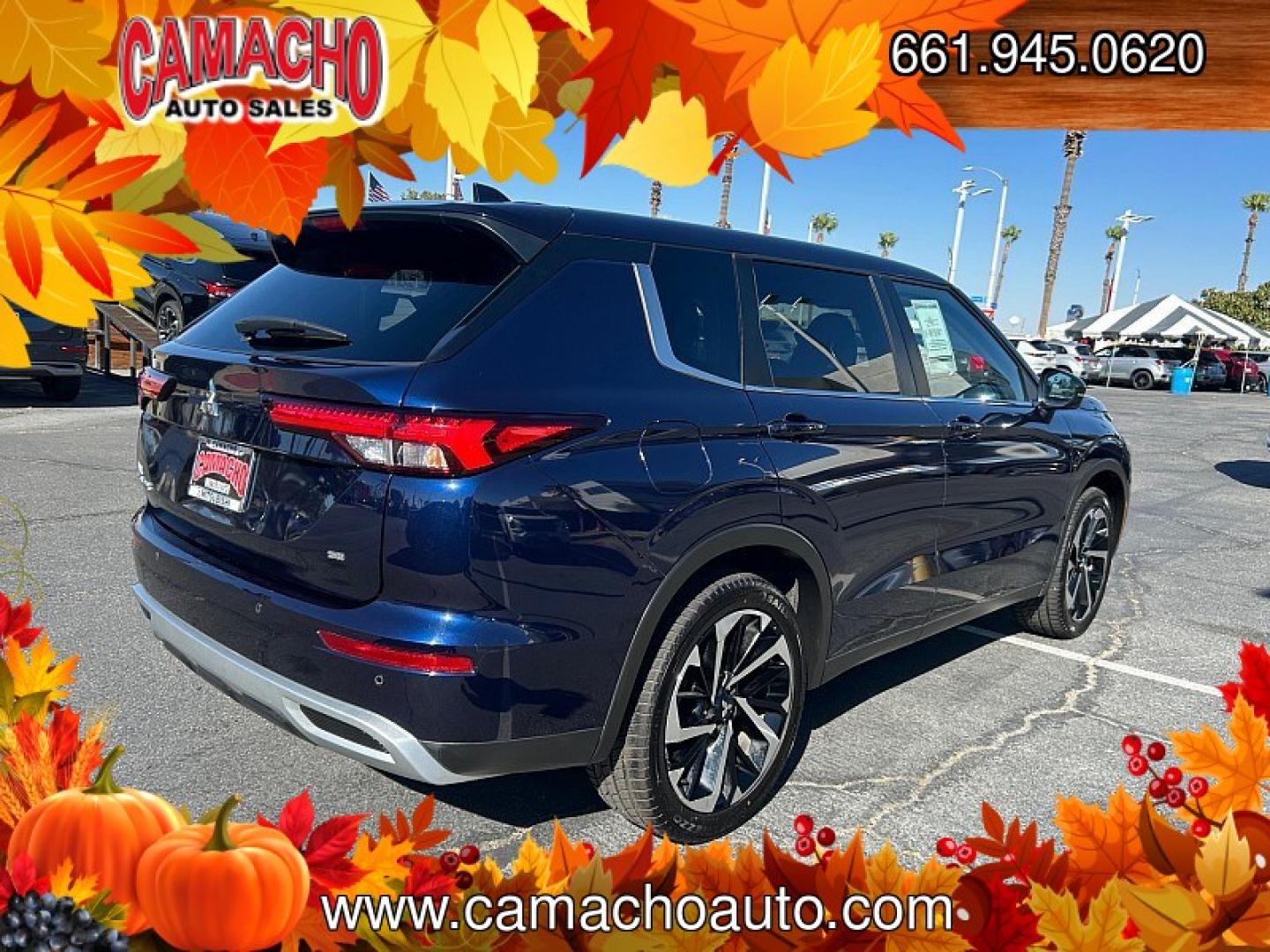 2024 Blue Mitsubishi Outlander (JA4J3VA88RZ) with an 4-Cyl 2.5 Liter engine, Automatic CVT transmission, located at 412 Auto Vista Drive, Palmdale, CA, 93551, (661) 945-0620, 34.592636, -118.136681- Photo#3
