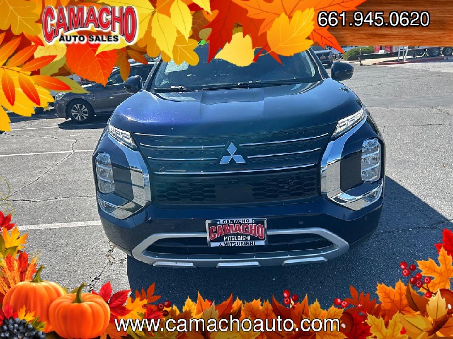 2024 Blue Mitsubishi Outlander (JA4J3VA88RZ) with an 4-Cyl 2.5 Liter engine, Automatic CVT transmission, located at 412 Auto Vista Drive, Palmdale, CA, 93551, (661) 945-0620, 34.592636, -118.136681- Photo#1
