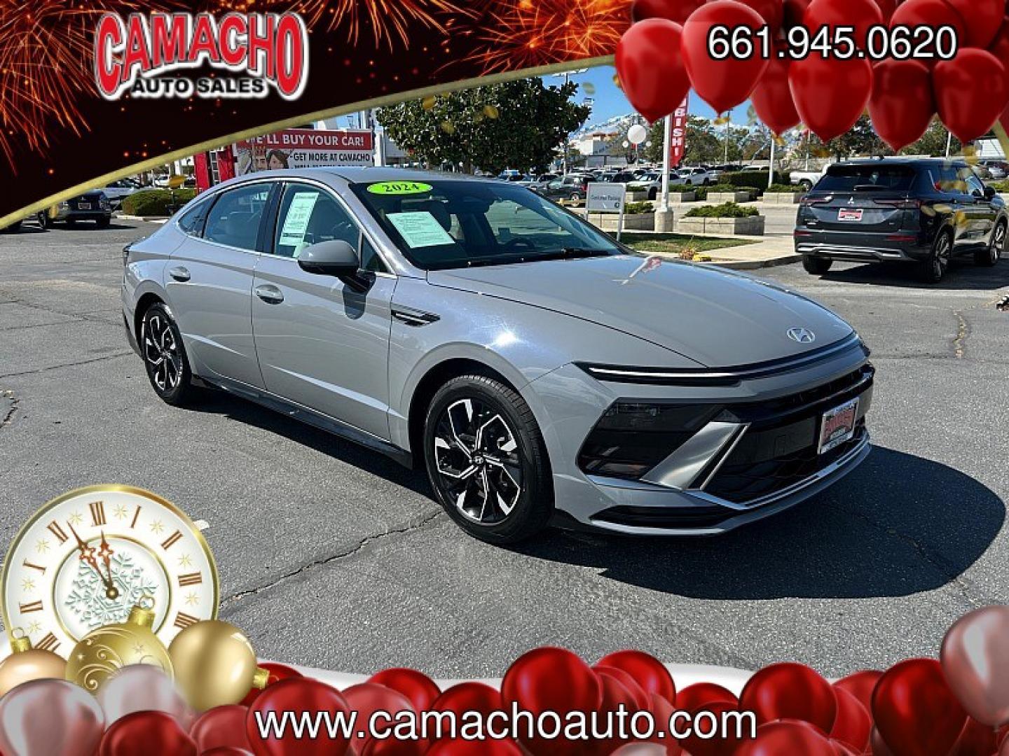 2024 Blue Hyundai Sonata (KMHL64JA4RA) with an 4-Cyl 2.5 Liter engine, Automatic 8-Spd transmission, located at 412 Auto Vista Drive, Palmdale, CA, 93551, (661) 945-0620, 34.592636, -118.136681- Photo#0