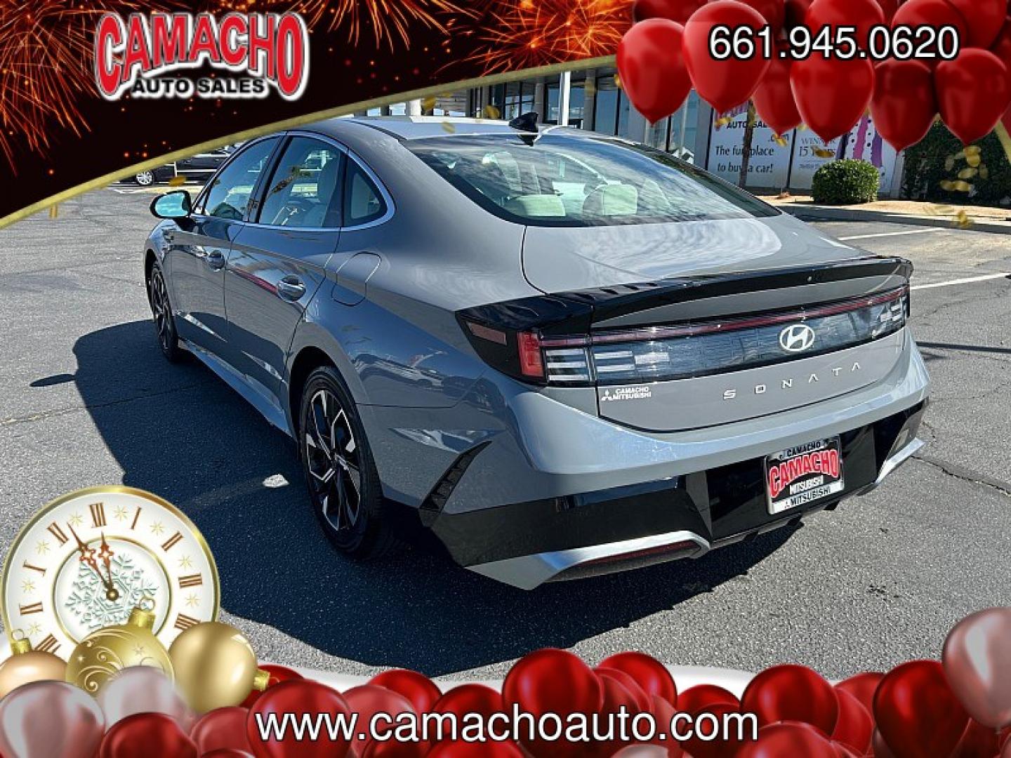 2024 Blue Hyundai Sonata (KMHL64JA4RA) with an 4-Cyl 2.5 Liter engine, Automatic 8-Spd transmission, located at 412 Auto Vista Drive, Palmdale, CA, 93551, (661) 945-0620, 34.592636, -118.136681- Photo#7