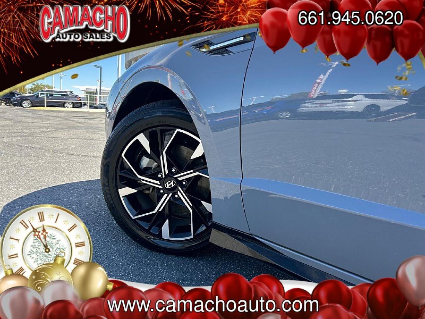 2024 Blue Hyundai Sonata (KMHL64JA4RA) with an 4-Cyl 2.5 Liter engine, Automatic 8-Spd transmission, located at 412 Auto Vista Drive, Palmdale, CA, 93551, (661) 945-0620, 34.592636, -118.136681- Photo#15