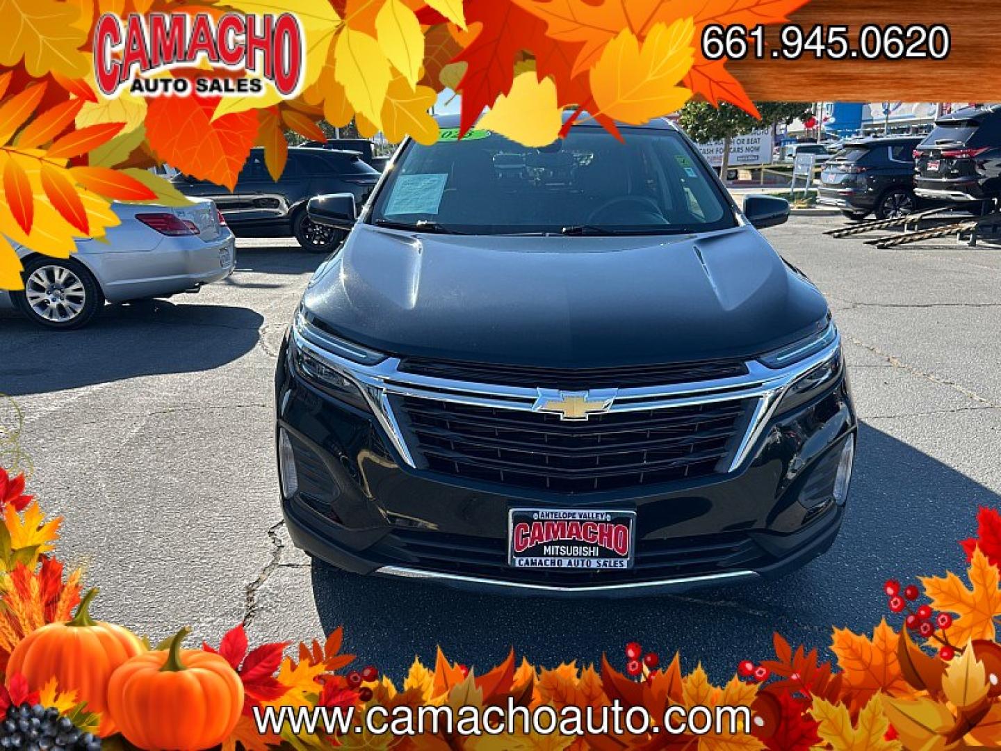 2023 Black /black Chevrolet Equinox (3GNAXKEG0PL) with an 4-Cyl Turbo 1.5 Liter engine, Automatic 6-Spd w/Overdrive transmission, located at 412 Auto Vista Drive, Palmdale, CA, 93551, (661) 945-0620, 34.592636, -118.136681 - Discover everyday comfort, modern technology, and versatility in this 2023 Chevrolet Equinox LT!Finished in sleek Mosaic Black Metallic with a Jet Black interior, this one-owner SUV is a great choice for commuting, family outings, and weekend adventures. Its 1.5L turbocharged engine paired with a 6-- Photo#1
