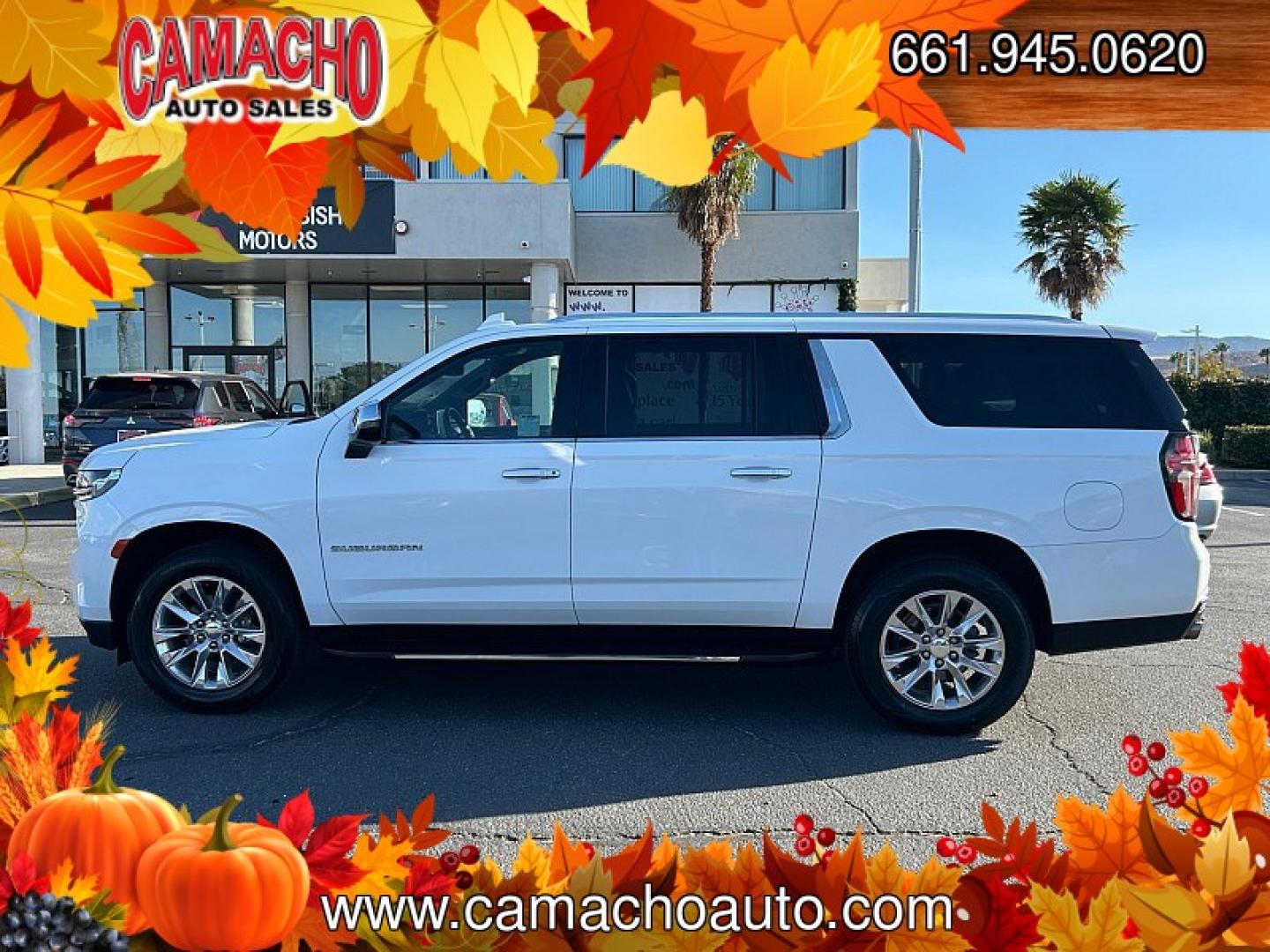 2023 White Chevrolet Suburban (1GNSCFKD6PR) , Automatic 10-Spd w/Overdrive transmission, located at 412 Auto Vista Drive, Palmdale, CA, 93551, (661) 945-0620, 34.592636, -118.136681- Photo#3