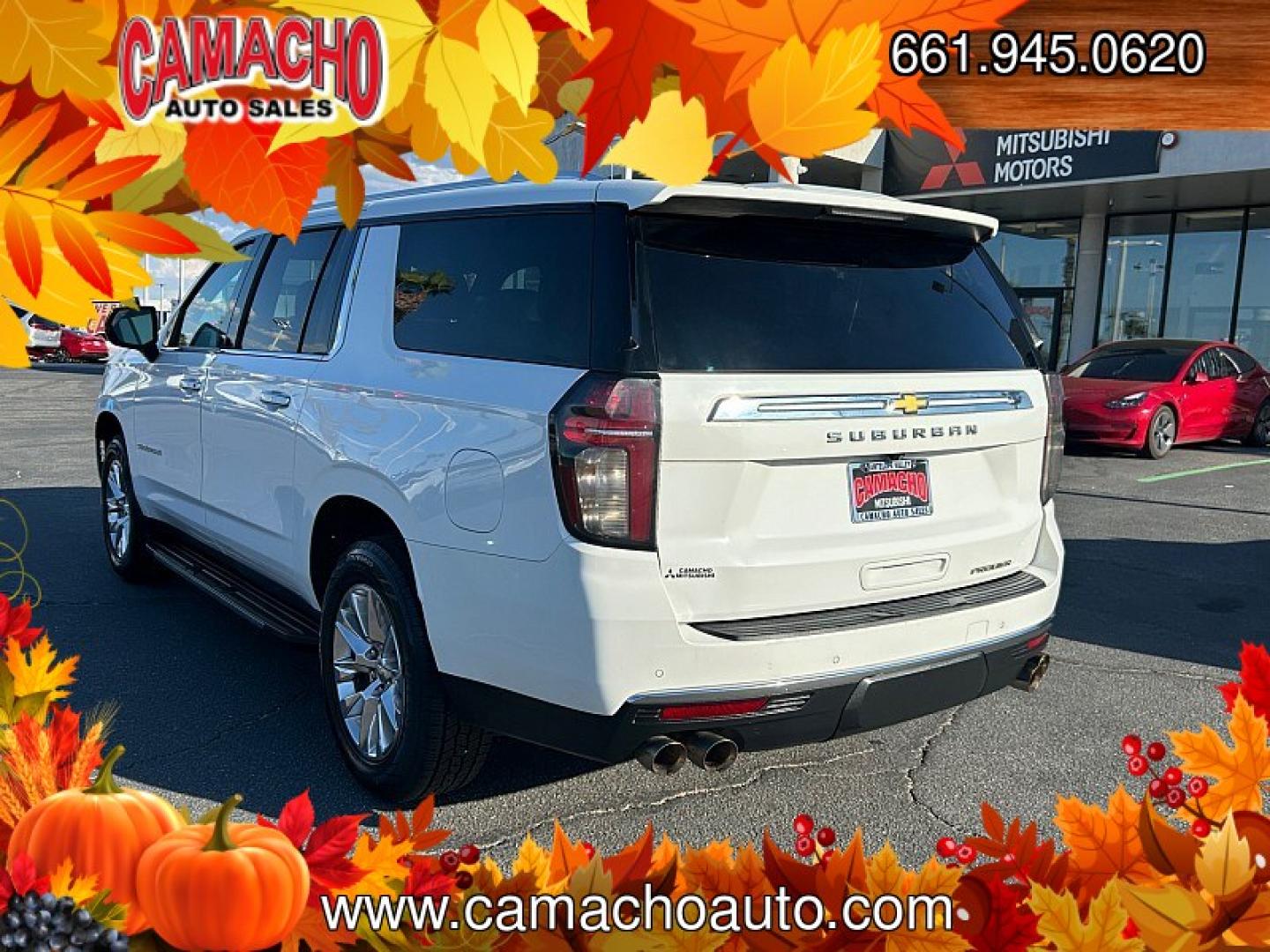 2023 White Chevrolet Suburban (1GNSCFKD6PR) , Automatic 10-Spd w/Overdrive transmission, located at 412 Auto Vista Drive, Palmdale, CA, 93551, (661) 945-0620, 34.592636, -118.136681- Photo#4