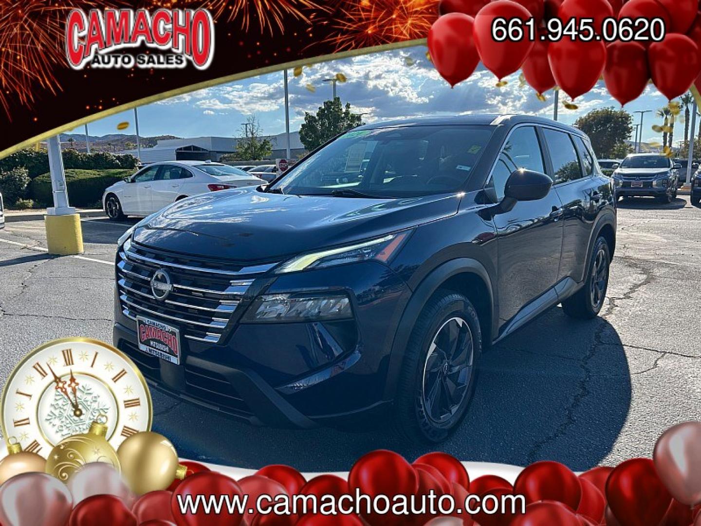 2024 Blue Nissan Rogue (5N1BT3BA5RC) with an 3-Cyl Turbo 1.5 Liter engine, Automatic CVT transmission, located at 412 Auto Vista Drive, Palmdale, CA, 93551, (661) 945-0620, 34.592636, -118.136681- Photo#2