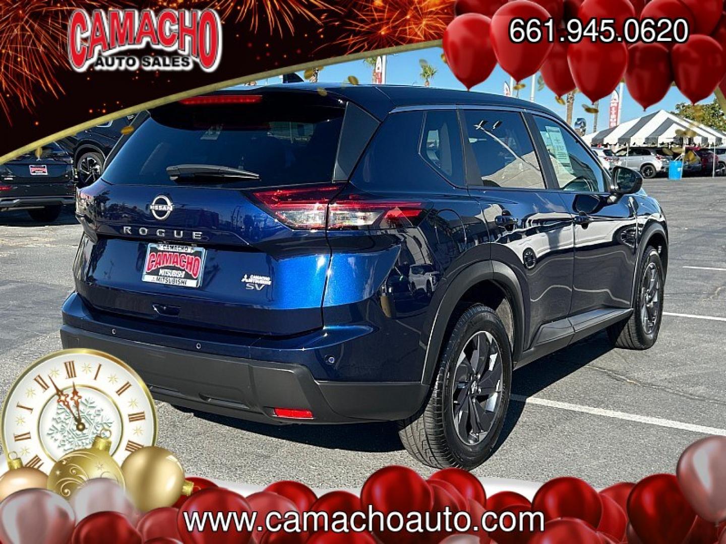 2024 Blue Nissan Rogue (5N1BT3BA5RC) with an 3-Cyl Turbo 1.5 Liter engine, Automatic CVT transmission, located at 412 Auto Vista Drive, Palmdale, CA, 93551, (661) 945-0620, 34.592636, -118.136681- Photo#4