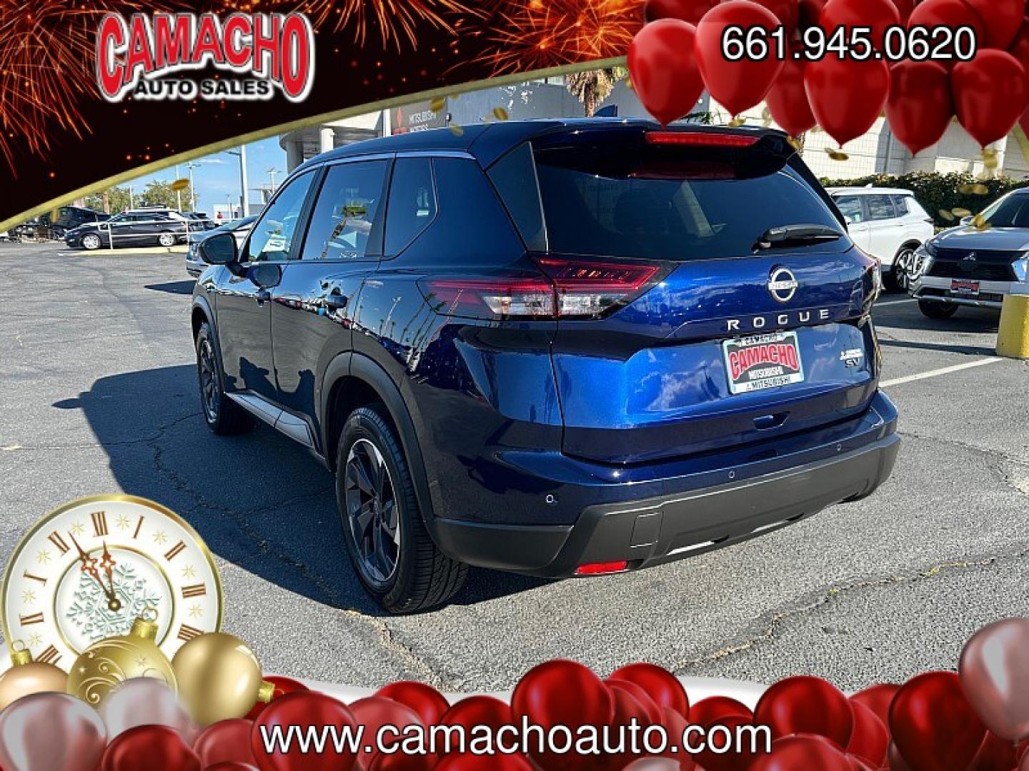2024 Blue Nissan Rogue (5N1BT3BA5RC) with an 3-Cyl Turbo 1.5 Liter engine, Automatic CVT transmission, located at 412 Auto Vista Drive, Palmdale, CA, 93551, (661) 945-0620, 34.592636, -118.136681- Photo#6