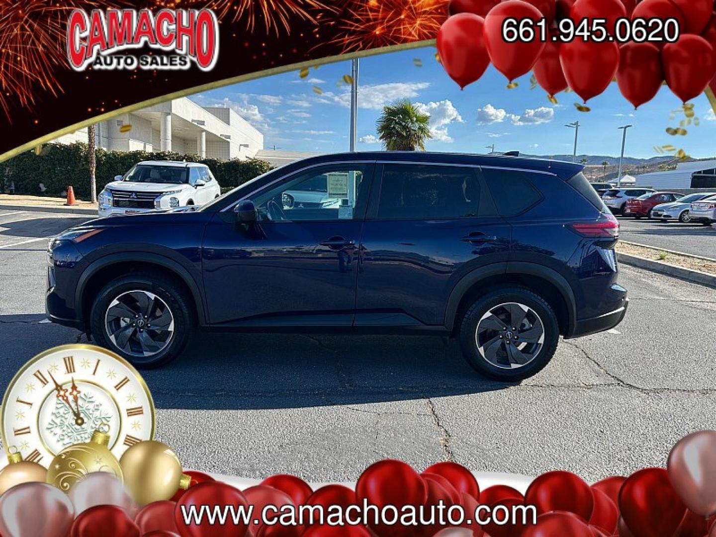 2024 Blue Nissan Rogue (5N1BT3BA5RC) with an 3-Cyl Turbo 1.5 Liter engine, Automatic CVT transmission, located at 412 Auto Vista Drive, Palmdale, CA, 93551, (661) 945-0620, 34.592636, -118.136681- Photo#7