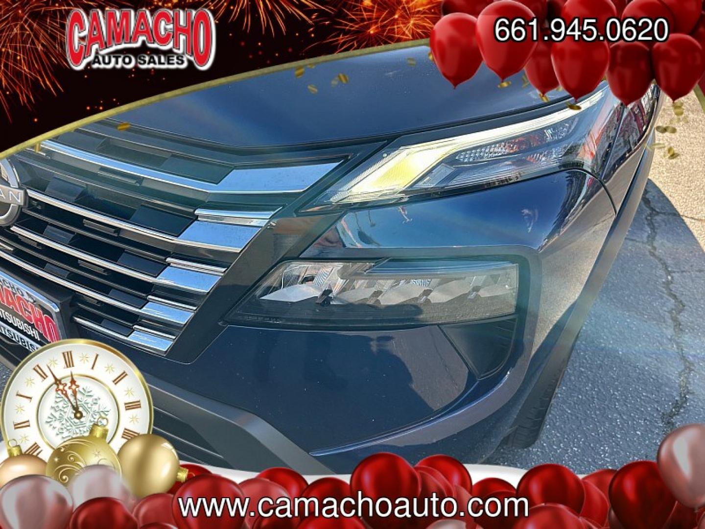 2024 Blue Nissan Rogue (5N1BT3BA5RC) with an 3-Cyl Turbo 1.5 Liter engine, Automatic CVT transmission, located at 412 Auto Vista Drive, Palmdale, CA, 93551, (661) 945-0620, 34.592636, -118.136681- Photo#9