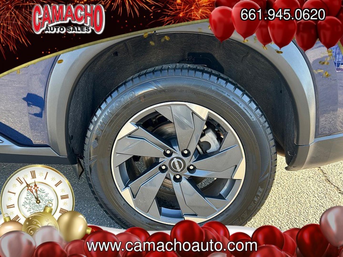 2024 Blue Nissan Rogue (5N1BT3BA5RC) with an 3-Cyl Turbo 1.5 Liter engine, Automatic CVT transmission, located at 412 Auto Vista Drive, Palmdale, CA, 93551, (661) 945-0620, 34.592636, -118.136681- Photo#11