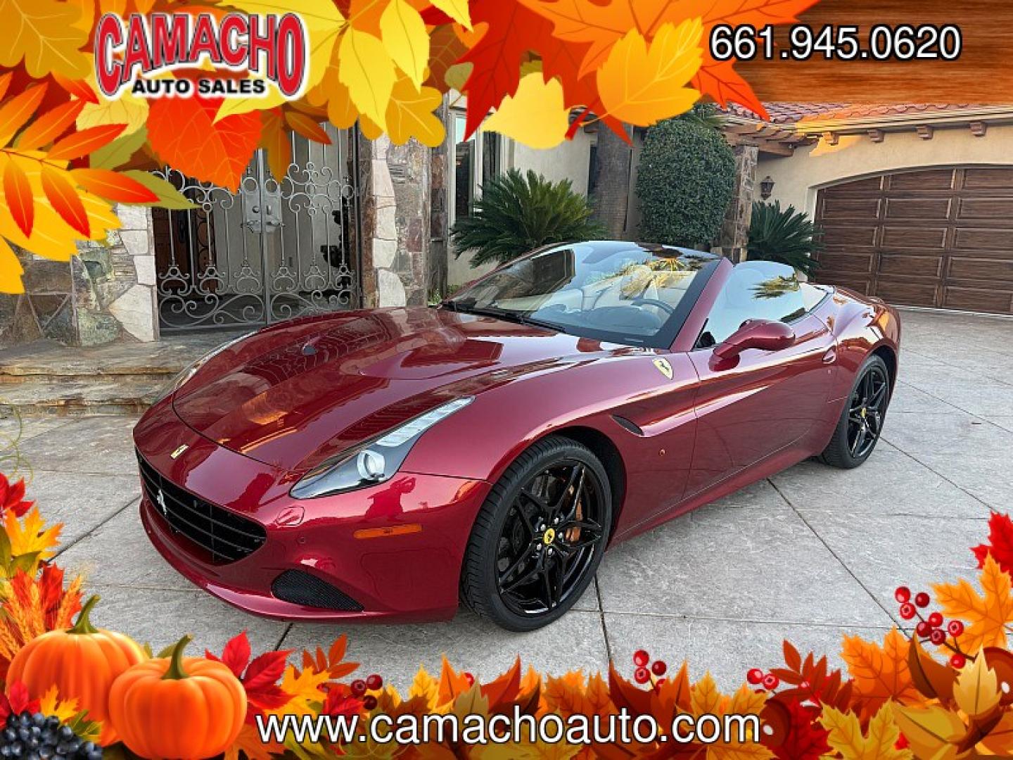2017 Red /TAN LEATHER Ferrari California T (ZFF77XJA0H0) with an V8 Turbo 3.9 Liter engine, Auto 7-Spd F1 Dual-Clutch transmission, located at 412 Auto Vista Drive, Palmdale, CA, 93551, (661) 945-0620, 34.592636, -118.136681 - TWIN-TURBO V8 and bull; RETRACTABLE HARDTOP and bull; CARBON-CERAMIC BRAKES and bull; NAVIGATIONExperience Italian performance and open-air driving in this 2017 Ferrari California T with 48,460 miles. Finished in red with a light tan leather interior, black alloy wheels, and Ferrari fender shield- Photo#8