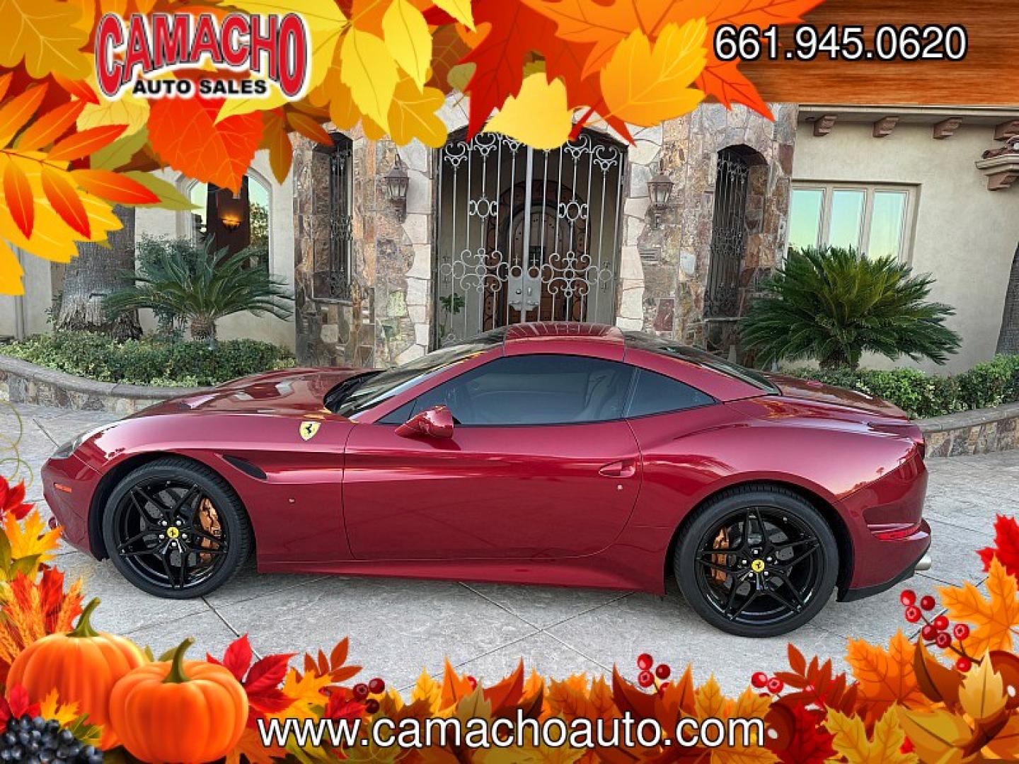 2017 Red /TAN LEATHER Ferrari California T (ZFF77XJA0H0) with an V8 Turbo 3.9 Liter engine, Auto 7-Spd F1 Dual-Clutch transmission, located at 412 Auto Vista Drive, Palmdale, CA, 93551, (661) 945-0620, 34.592636, -118.136681 - TWIN-TURBO V8 and bull; RETRACTABLE HARDTOP and bull; CARBON-CERAMIC BRAKES and bull; NAVIGATIONExperience Italian performance and open-air driving in this 2017 Ferrari California T with 48,460 miles. Finished in red with a light tan leather interior, black alloy wheels, and Ferrari fender shield- Photo#12