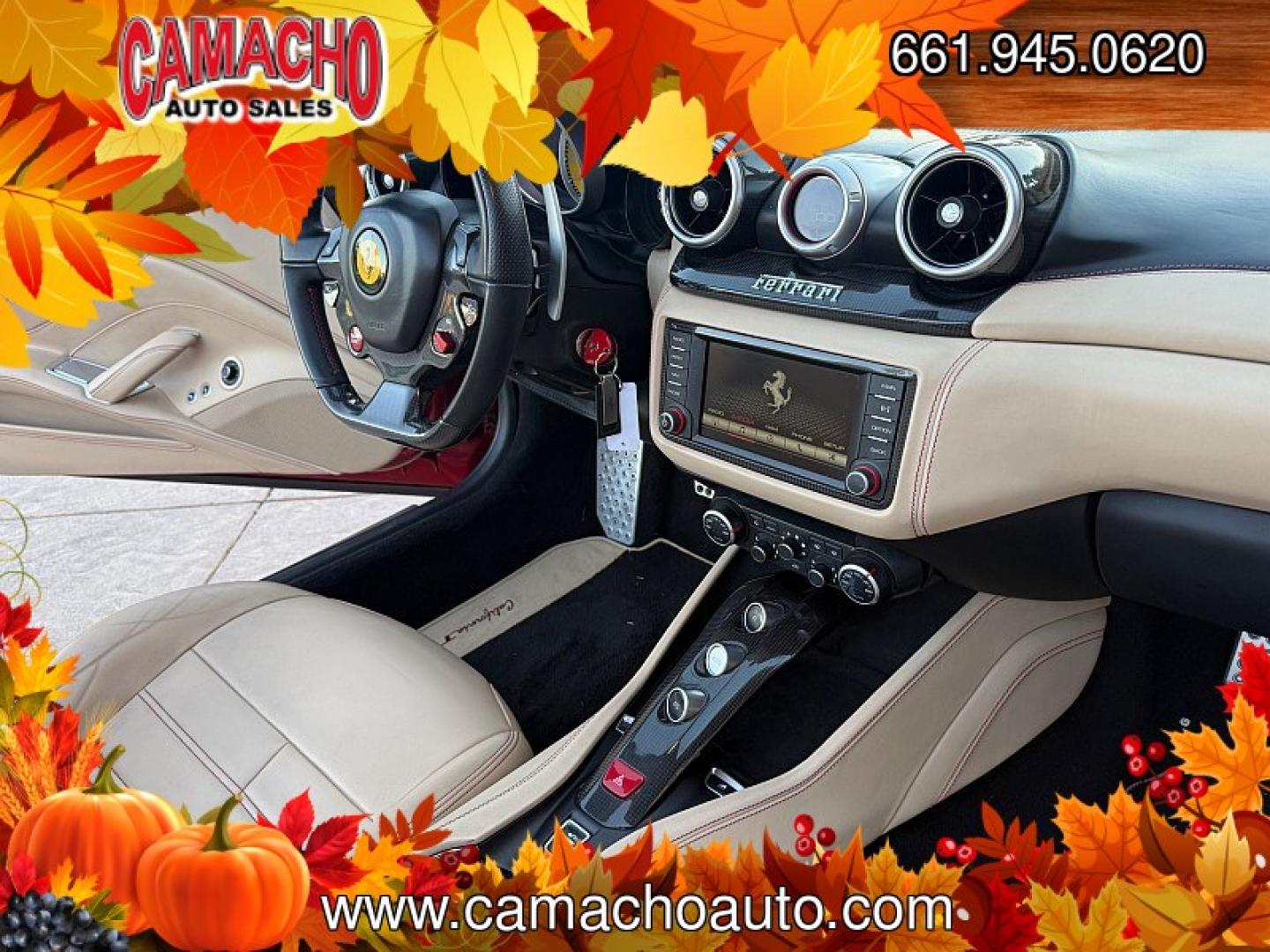 2017 Red /TAN LEATHER Ferrari California T (ZFF77XJA0H0) with an V8 Turbo 3.9 Liter engine, Auto 7-Spd F1 Dual-Clutch transmission, located at 412 Auto Vista Drive, Palmdale, CA, 93551, (661) 945-0620, 34.592636, -118.136681 - TWIN-TURBO V8 and bull; RETRACTABLE HARDTOP and bull; CARBON-CERAMIC BRAKES and bull; NAVIGATIONExperience Italian performance and open-air driving in this 2017 Ferrari California T with 48,460 miles. Finished in red with a light tan leather interior, black alloy wheels, and Ferrari fender shield- Photo#20