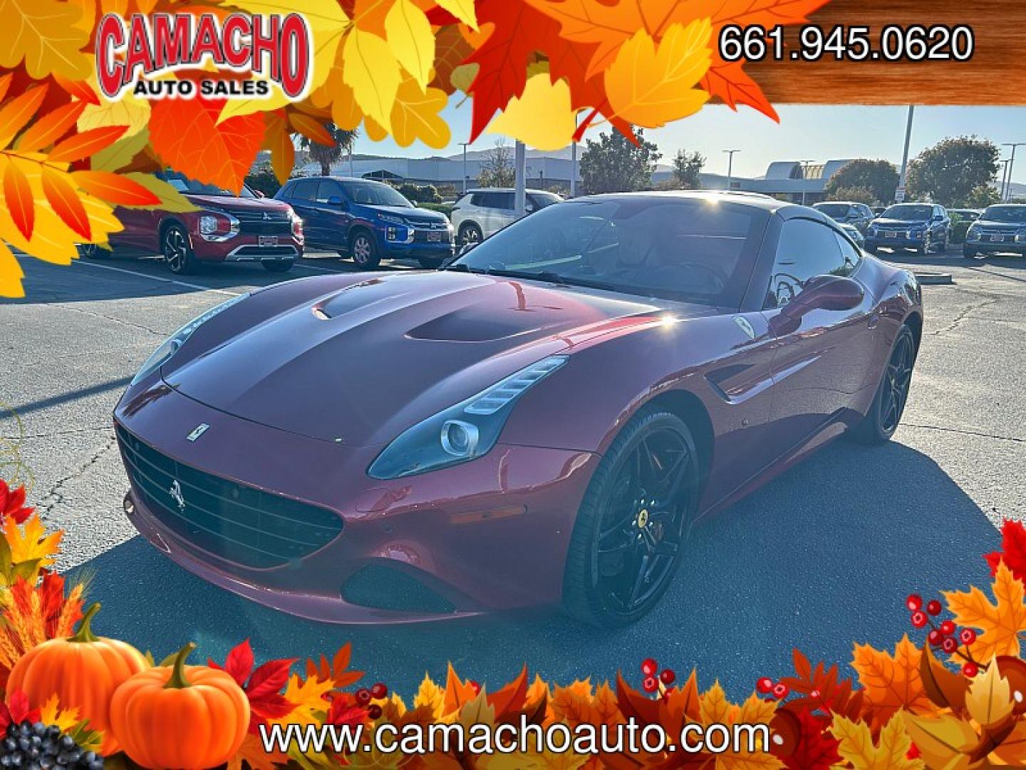 2017 RED /TAN LEATHER Ferrari California T (ZFF77XJA0H0) with an V8 Turbo 3.9 Liter engine, Auto 7-Spd F1 Dual-Clutch transmission, located at 412 Auto Vista Drive, Palmdale, CA, 93551, (661) 945-0620, 34.592636, -118.136681 - TWIN-TURBO V8 and bull; RETRACTABLE HARDTOP and bull; CARBON-CERAMIC BRAKES and bull; NAVIGATIONExperience Italian performance and open-air driving in this 2017 Ferrari California T with 48,460 miles. Finished in red with a light tan leather interior, black alloy wheels, and Ferrari fender shield- Photo#4