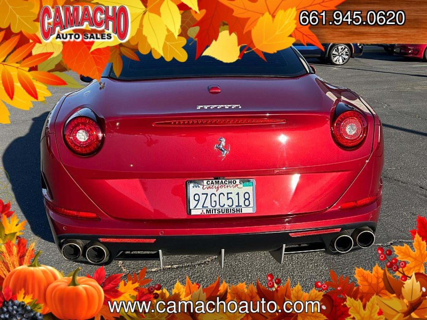 2017 RED /TAN LEATHER Ferrari California T (ZFF77XJA0H0) with an V8 Turbo 3.9 Liter engine, Auto 7-Spd F1 Dual-Clutch transmission, located at 412 Auto Vista Drive, Palmdale, CA, 93551, (661) 945-0620, 34.592636, -118.136681 - TWIN-TURBO V8 and bull; RETRACTABLE HARDTOP and bull; CARBON-CERAMIC BRAKES and bull; NAVIGATIONExperience Italian performance and open-air driving in this 2017 Ferrari California T with 48,460 miles. Finished in red with a light tan leather interior, black alloy wheels, and Ferrari fender shield- Photo#7