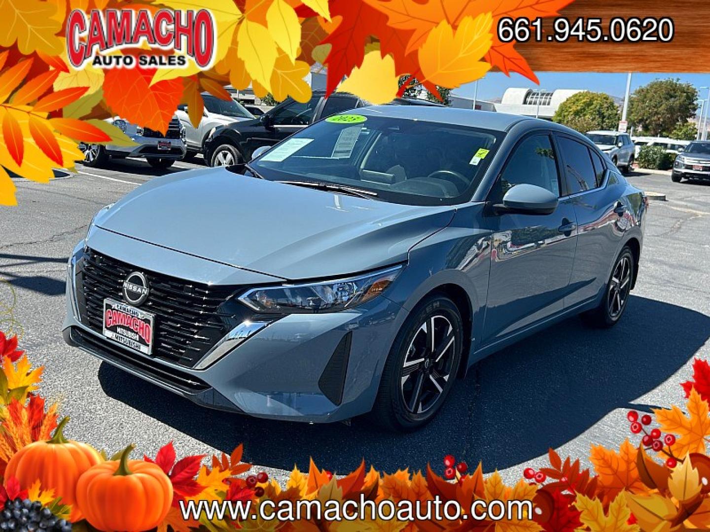 2025 GREY /black Nissan Sentra (3N1AB8CV7SY) with an 4-Cyl 2.0 Liter engine, Automatic CVT transmission, located at 412 Auto Vista Drive, Palmdale, CA, 93551, (661) 945-0620, 34.592636, -118.136681 - Discover comfort, impressive fuel economy, and modern technology in this 2025 Nissan Sentra SV!This one-owner sedan is powered by a 2.0L 4-cylinder engine paired with an Xtronic CVT automatic transmission, delivering a smooth ride and an impressive EPA-estimated 34 MPG combined, with up to 40 MPG on- Photo#2