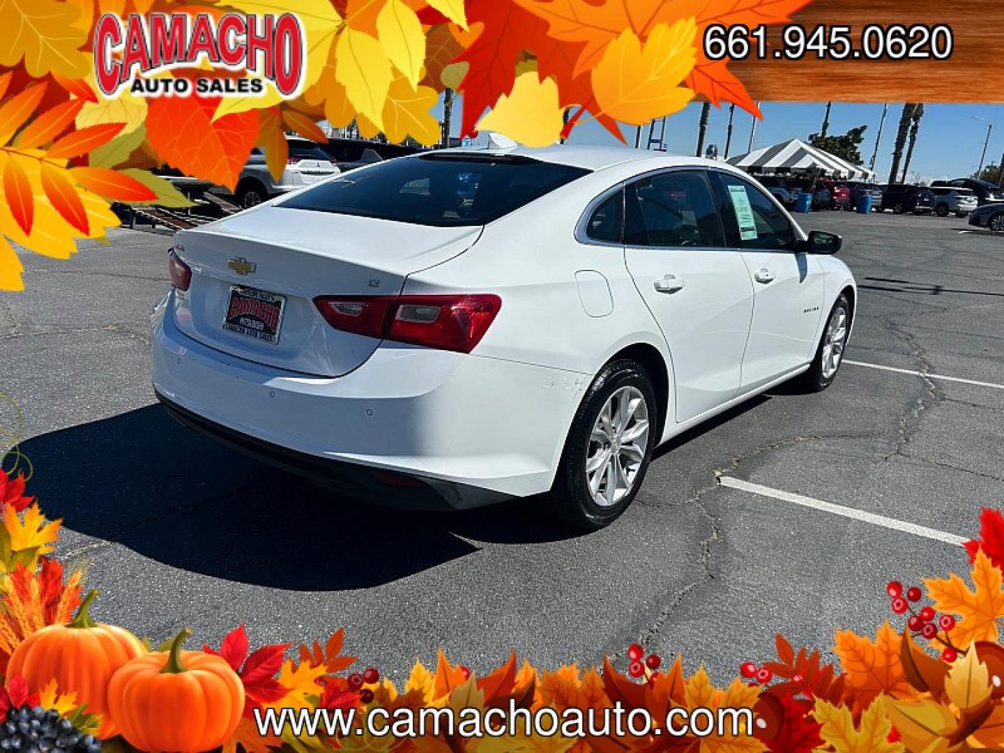 2023 White Chevrolet Malibu (1G1ZD5ST2PF) with an 4-Cyl Turbo 1.5 Liter engine, Automatic CVT transmission, located at 412 Auto Vista Drive, Palmdale, CA, 93551, (661) 945-0620, 34.592636, -118.136681- Photo#2