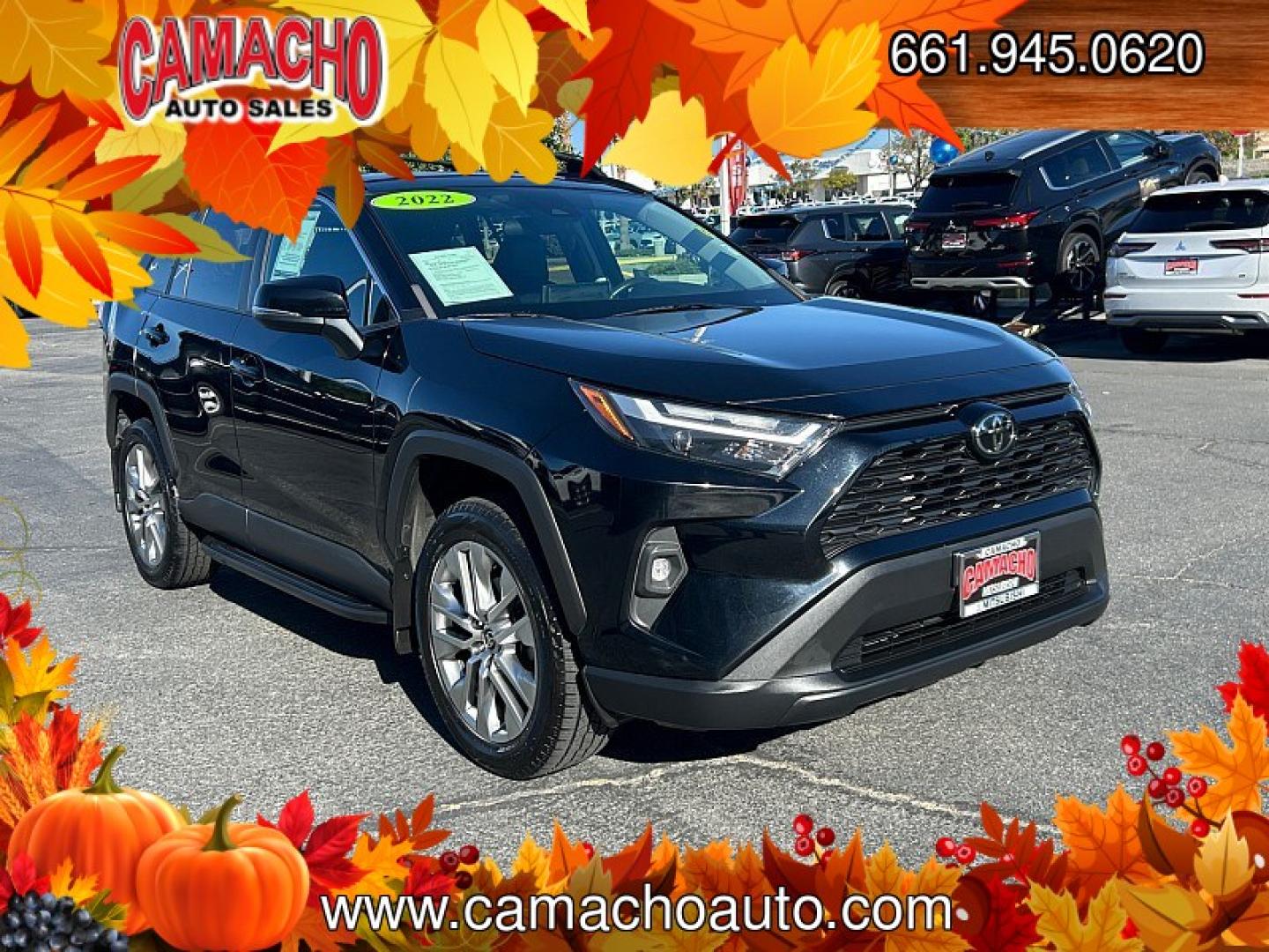 2022 BLACK /black Toyota RAV4 (2T3A1RFV1NC) with an 4-Cyl 2.5 Liter engine, Automatic 8-Spd w/Direct transmission, located at 412 Auto Vista Drive, Palmdale, CA, 93551, (661) 945-0620, 34.592636, -118.136681 - Discover comfort, reliability, and versatility in this 2022 Toyota RAV4 XLE AWD!With its stylish design, spacious interior, and capable all-wheel-drive system, this SUV is ready for daily commutes and weekend adventures. Powered by a 2.5L 4-cylinder engine paired with an 8-speed automatic transmissi- Photo#0