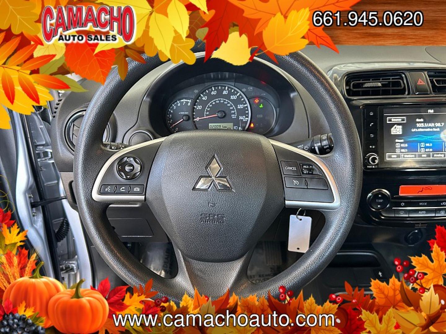 2024 Silver Mitsubishi Mirage (ML32AUHJ0RH) with an 3-Cyl 1.2 Liter engine, Automatic CVT transmission, located at 412 Auto Vista Drive, Palmdale, CA, 93551, (661) 945-0620, 34.592636, -118.136681- Photo#14