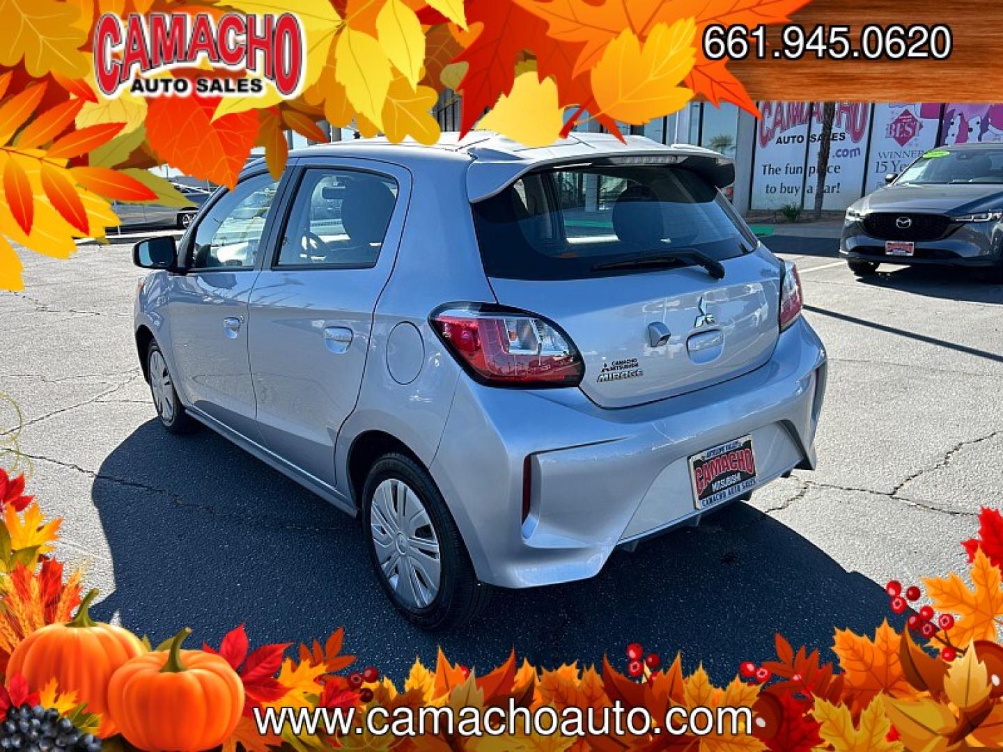 2024 Silver Mitsubishi Mirage (ML32AUHJ0RH) with an 3-Cyl 1.2 Liter engine, Automatic CVT transmission, located at 412 Auto Vista Drive, Palmdale, CA, 93551, (661) 945-0620, 34.592636, -118.136681- Photo#10