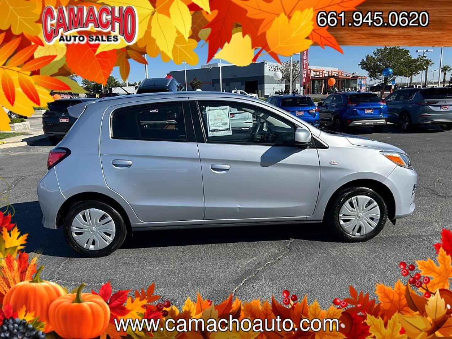 2024 Silver Mitsubishi Mirage (ML32AUHJ0RH) with an 3-Cyl 1.2 Liter engine, Automatic CVT transmission, located at 412 Auto Vista Drive, Palmdale, CA, 93551, (661) 945-0620, 34.592636, -118.136681- Photo#3